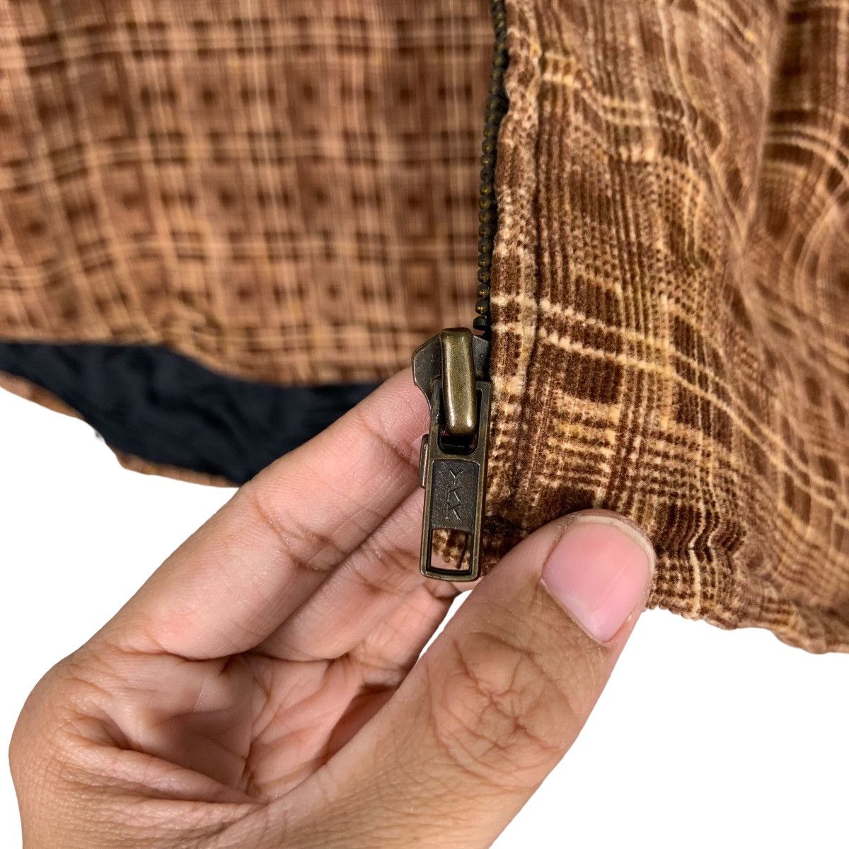 Japanese Brand SCOMMESSA Checked Plaid Zipper Flannel Jacket #0384-C18 Size US L / EU 52-54 / 3 - 14 Thumbnail