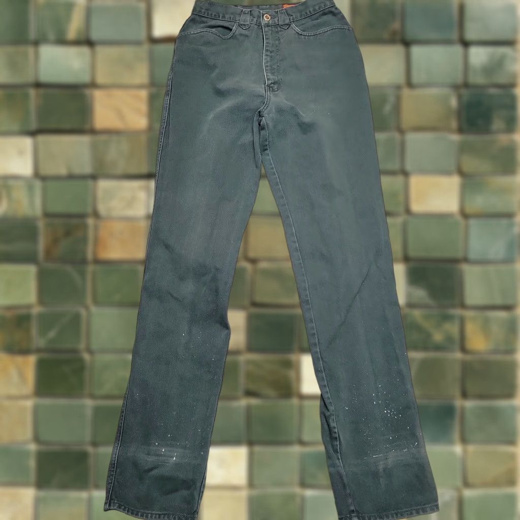 Vintage VINTAGE Lawman Jeans Womens 11 Green Denim High Rise Straight Leg Western Cowboy Rodeo Size 32" / US 10 / IT 46 - 1 Thumbnail