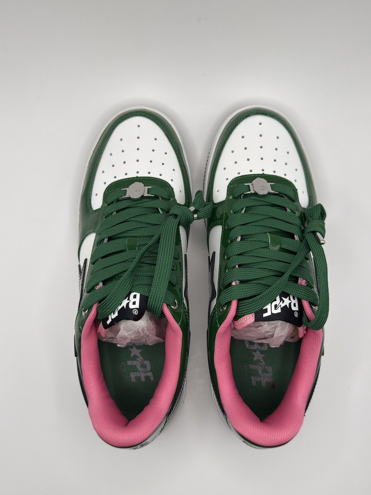 Bape A Bathing ape Bapesta # 1 green size 8.5 Size US 8.5 / EU 41-42 - 3 Thumbnail