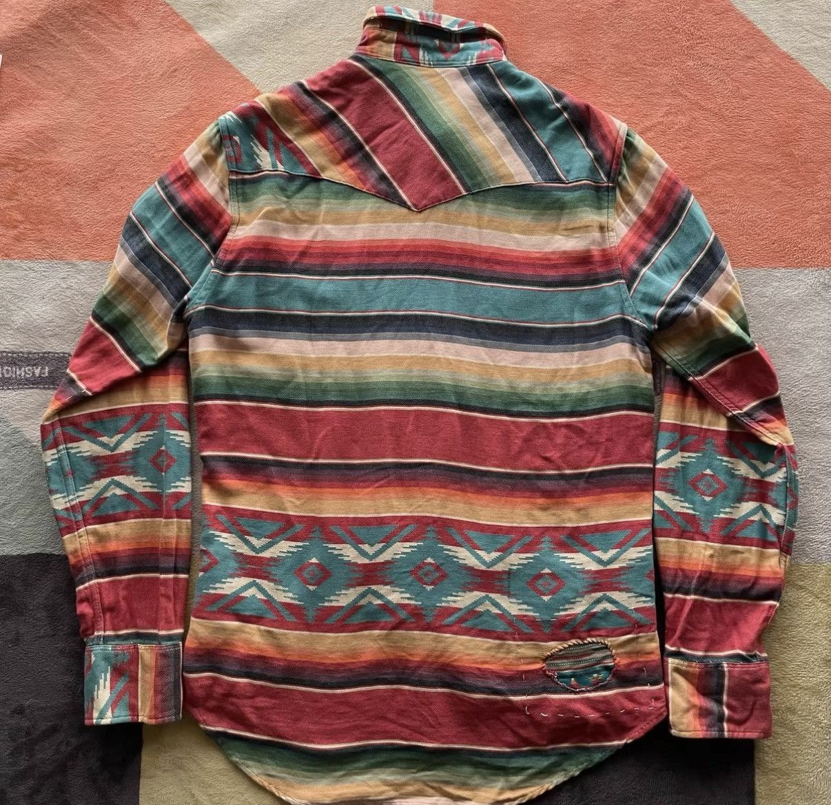 RRL Ralph Lauren RRL Ralph Lauren Rainbow Southwest Shirt K22 Size US S / EU 44-46 / 1 - 2 Thumbnail