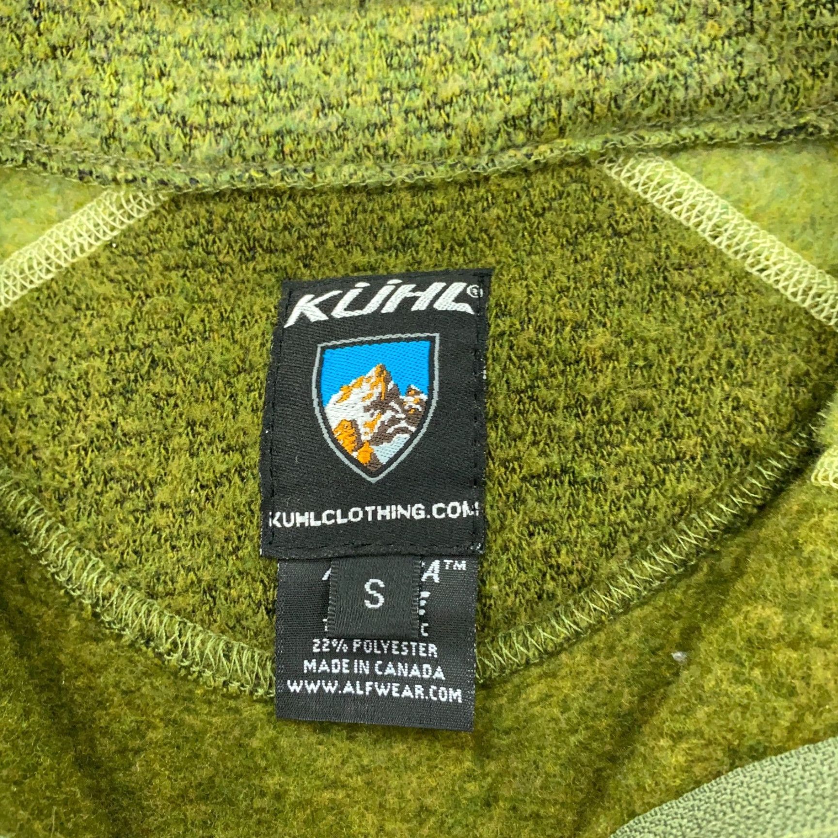 Vintage Kuhl Jacket Womens Small Green Full Zip Embroderded Thumb Holes Size S / US 4 / IT 40 - 3 Thumbnail