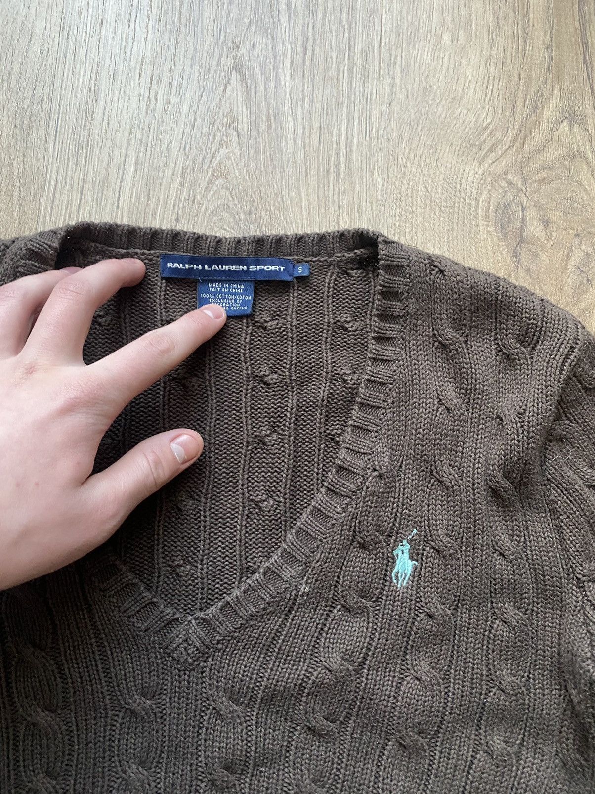 Polo Ralph Lauren Vintage Polo Ralph Lauren RRL brown Cable Knit Sweater Size S / US 4 / IT 40 - 2 Thumbnail