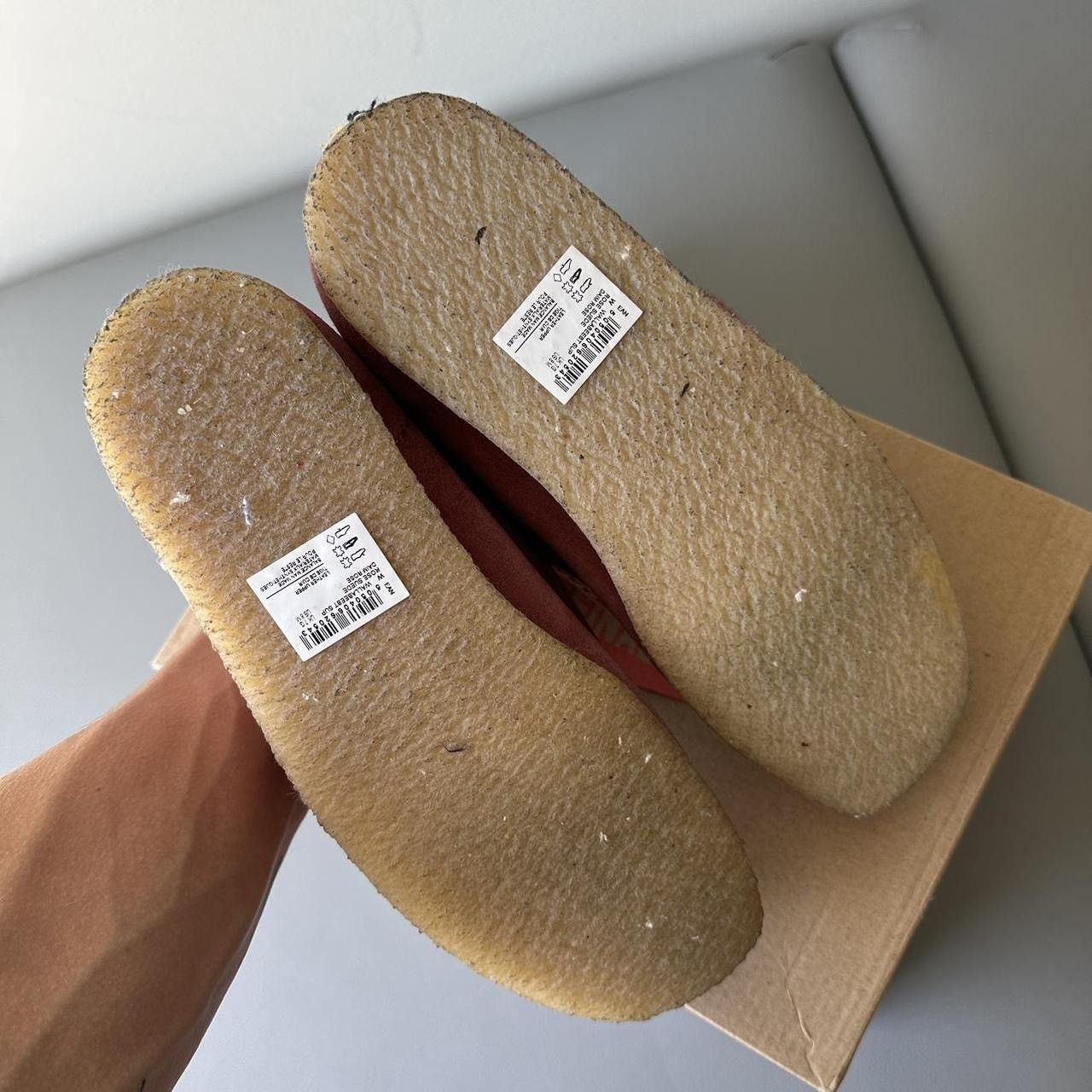 Clarks × Supreme Rare 2016 Supreme Clarks Pink Rose Suede Woven Wallabee Size US 8 / EU 41 - 4 Thumbnail