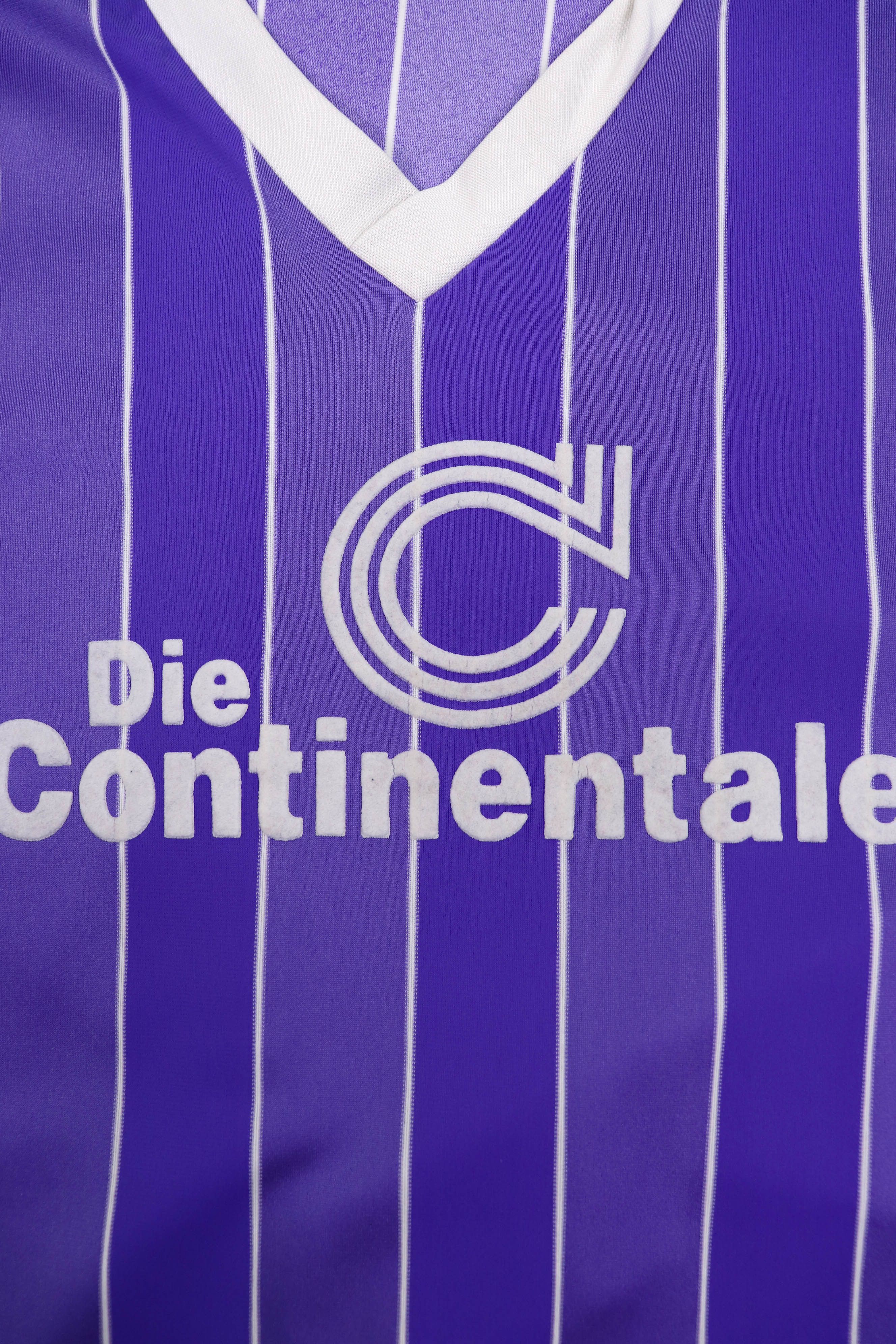 Vintage Die Continentale Vintage Striped Purple Soccer Jersey Shirt Size US L / EU 52-54 / 3 - 5 Thumbnail