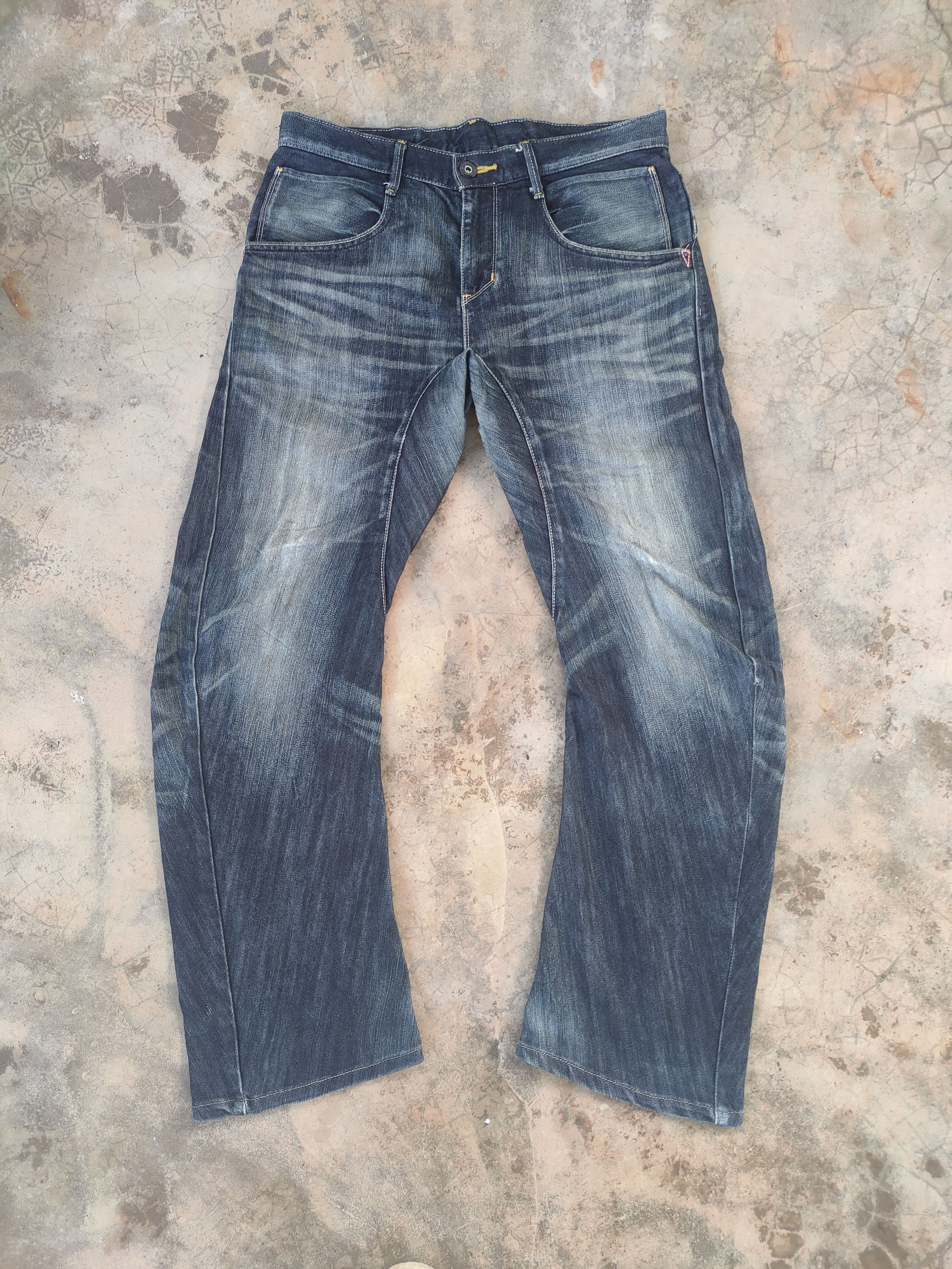 Edwin W32 VINTAGE EDWIN FADED DISTRESSED JEAN DENIM PANTS Size US 32 / EU 48 - 2 Thumbnail
