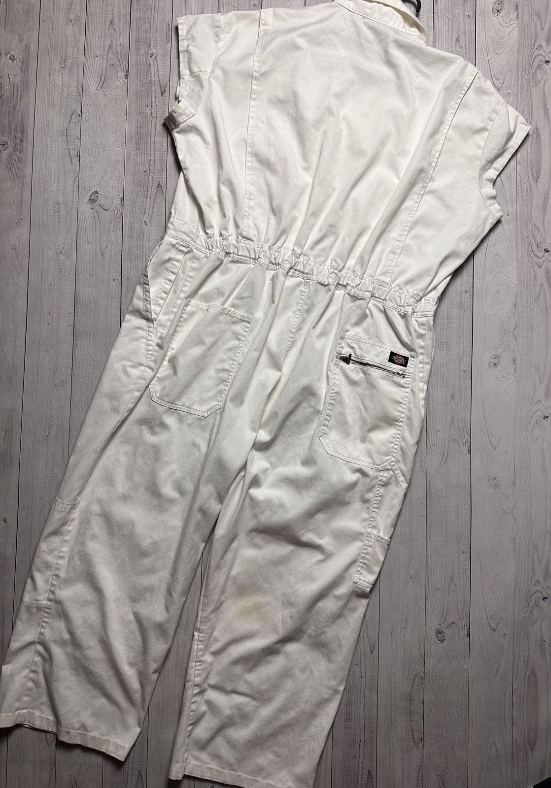 Dickies × Vintage Vintage Dickies overall streetwear size XL logo white denim Size US 36 / EU 52 - 5 Thumbnail