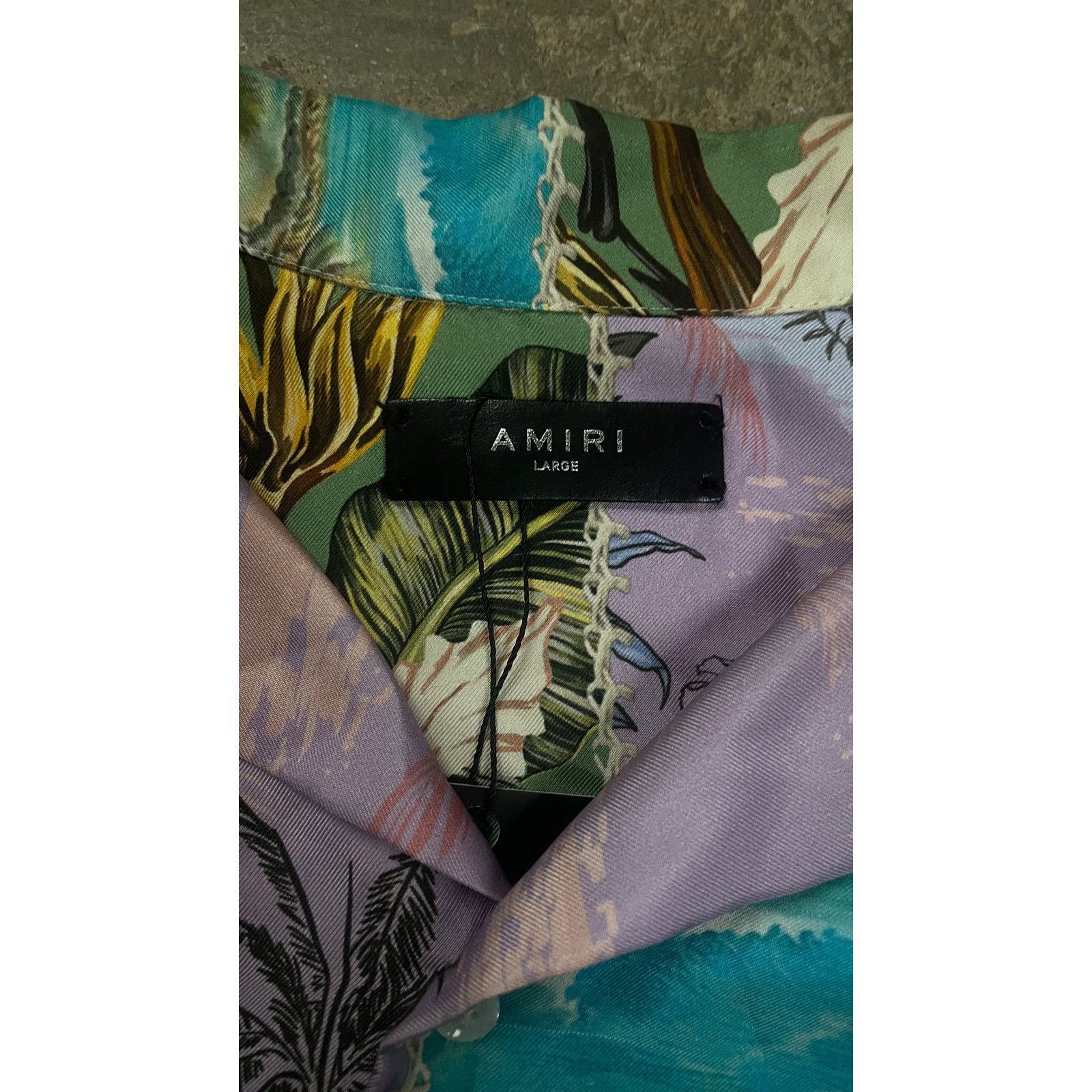 Amiri Amiri Floral Silk Button Up (Missing Button) Used Large Size US L / EU 52-54 / 3 - 2 Thumbnail