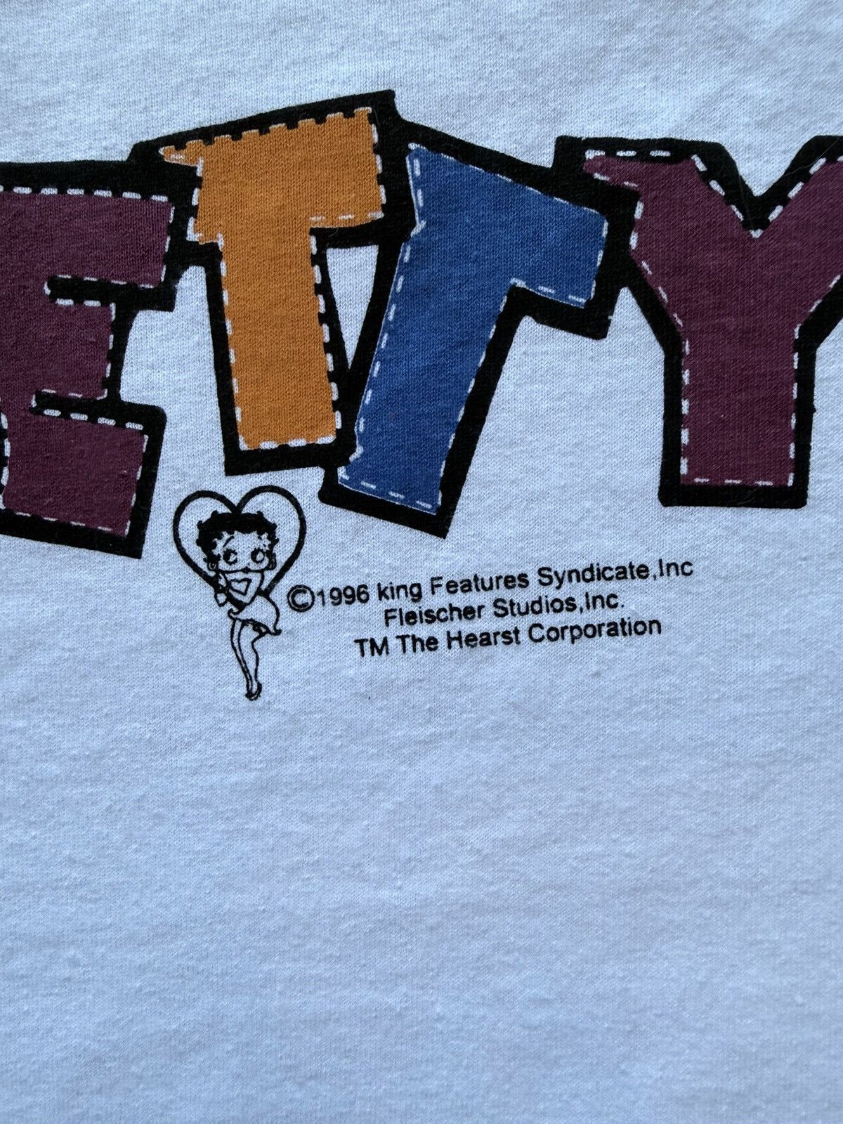 Other Vintage 1996 Betty Boop Daisy Flowers Cartoon Graphic Tee Size US XL / EU 56 / 4 - 6 Thumbnail