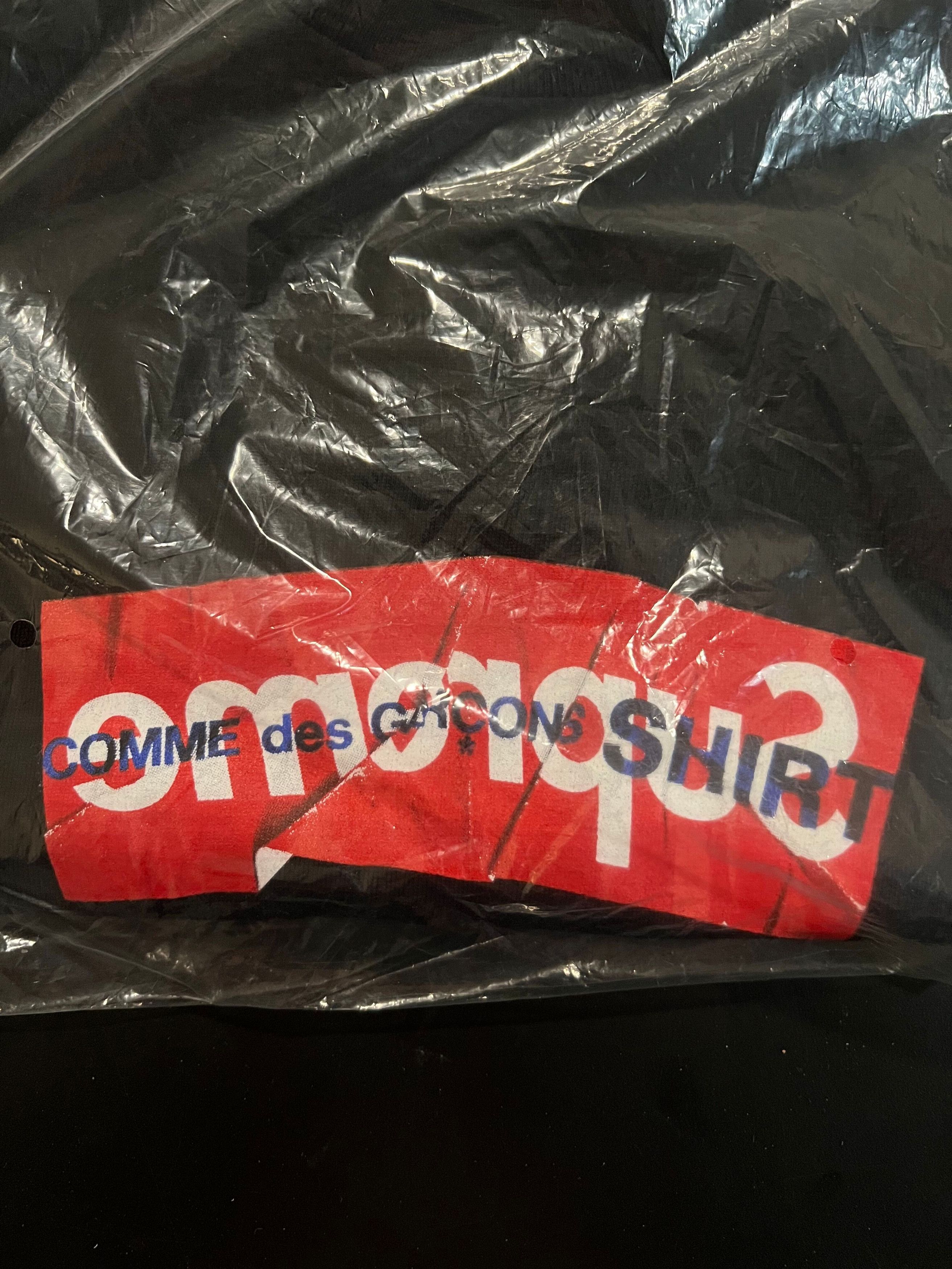 Comme des Garcons SHIRT × Supreme Supreme Comme Des Garcons SHIRT Box Logo Tee Black Large Size US L / EU 52-54 / 3 - 3 Thumbnail