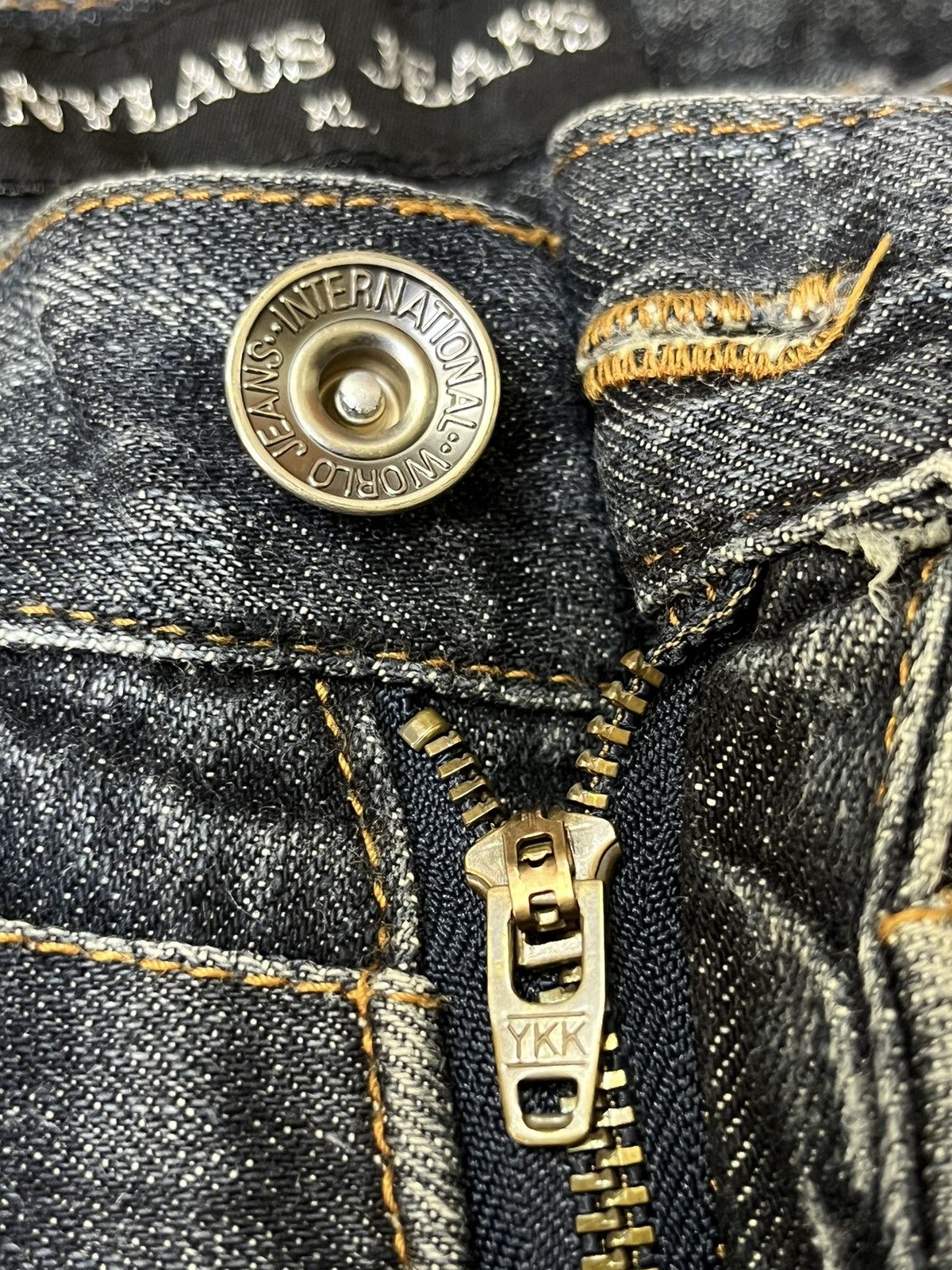 Japanese Brand SICK🔥JAPANESE BRAND "NYLAUS JEANS" DOUBLE WAIST JEANS Size US 34 / EU 50 - 11 Thumbnail