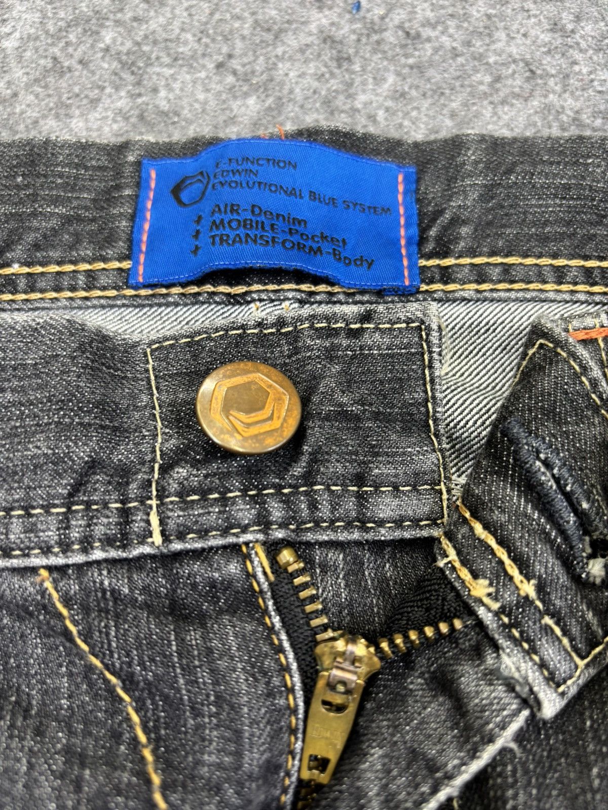 Edwin Insane 90s Style💥Edwin EFunction Baggy Wide Denim F908 Size US 35 - 6 Thumbnail