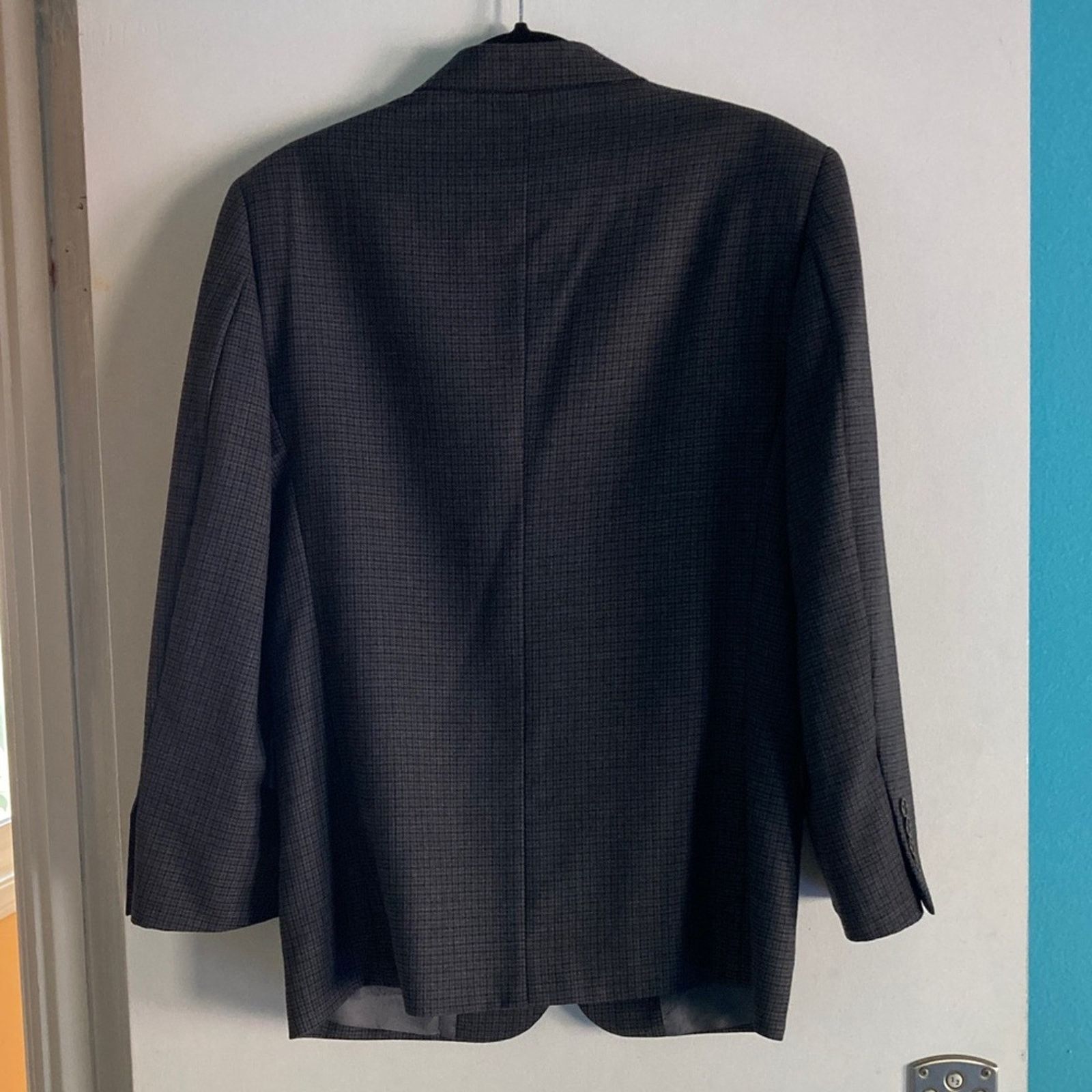 Pronto Uomo Pronto Uomo Mens Size 36 S Gray Herringbone Wool Blazer Size 36S - 9 Thumbnail