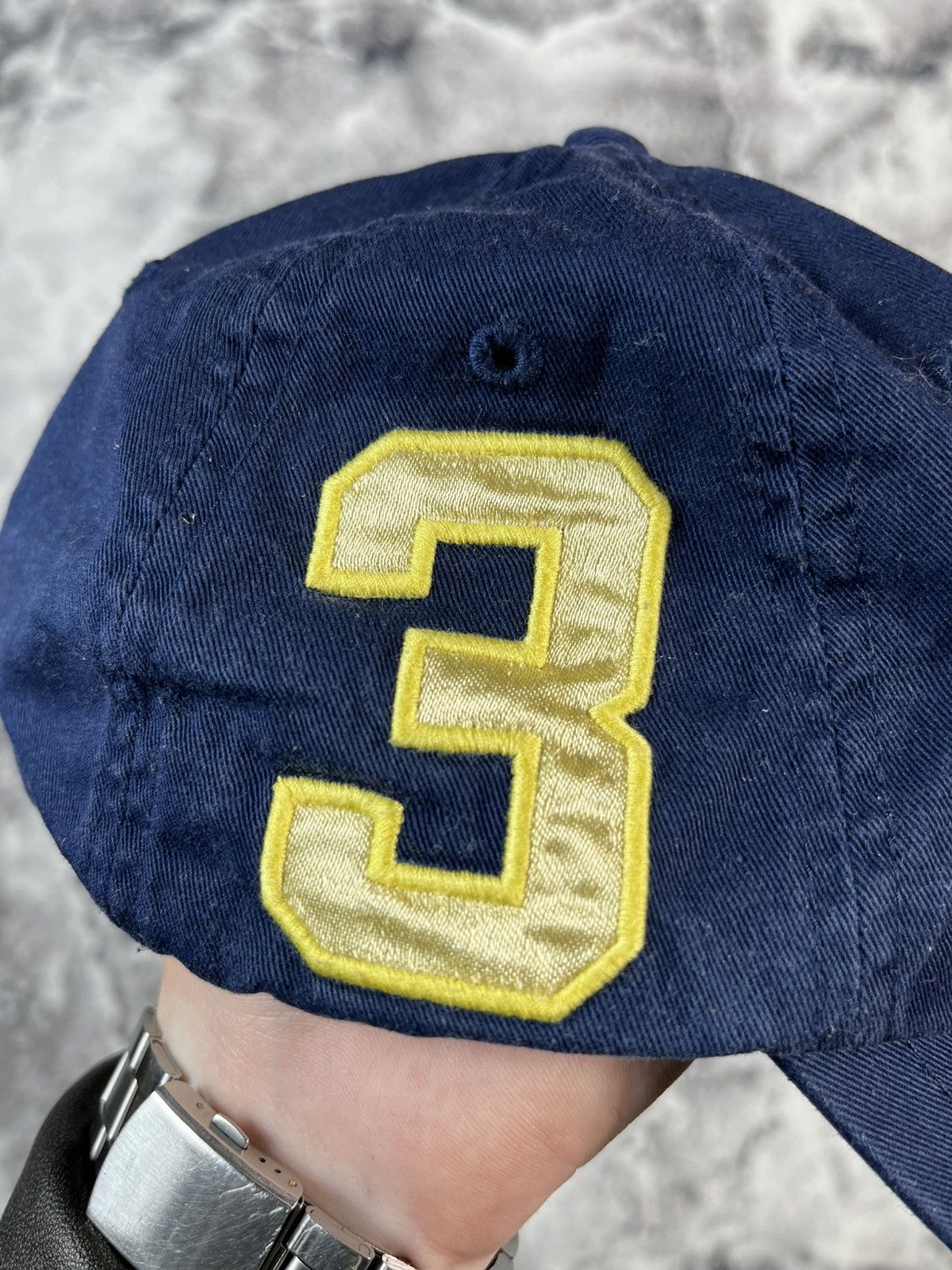 Polo Ralph Lauren Polo Ralph Lauren Big Pony Cap Navy Yellow Hat Size ONE SIZE - 7 Thumbnail