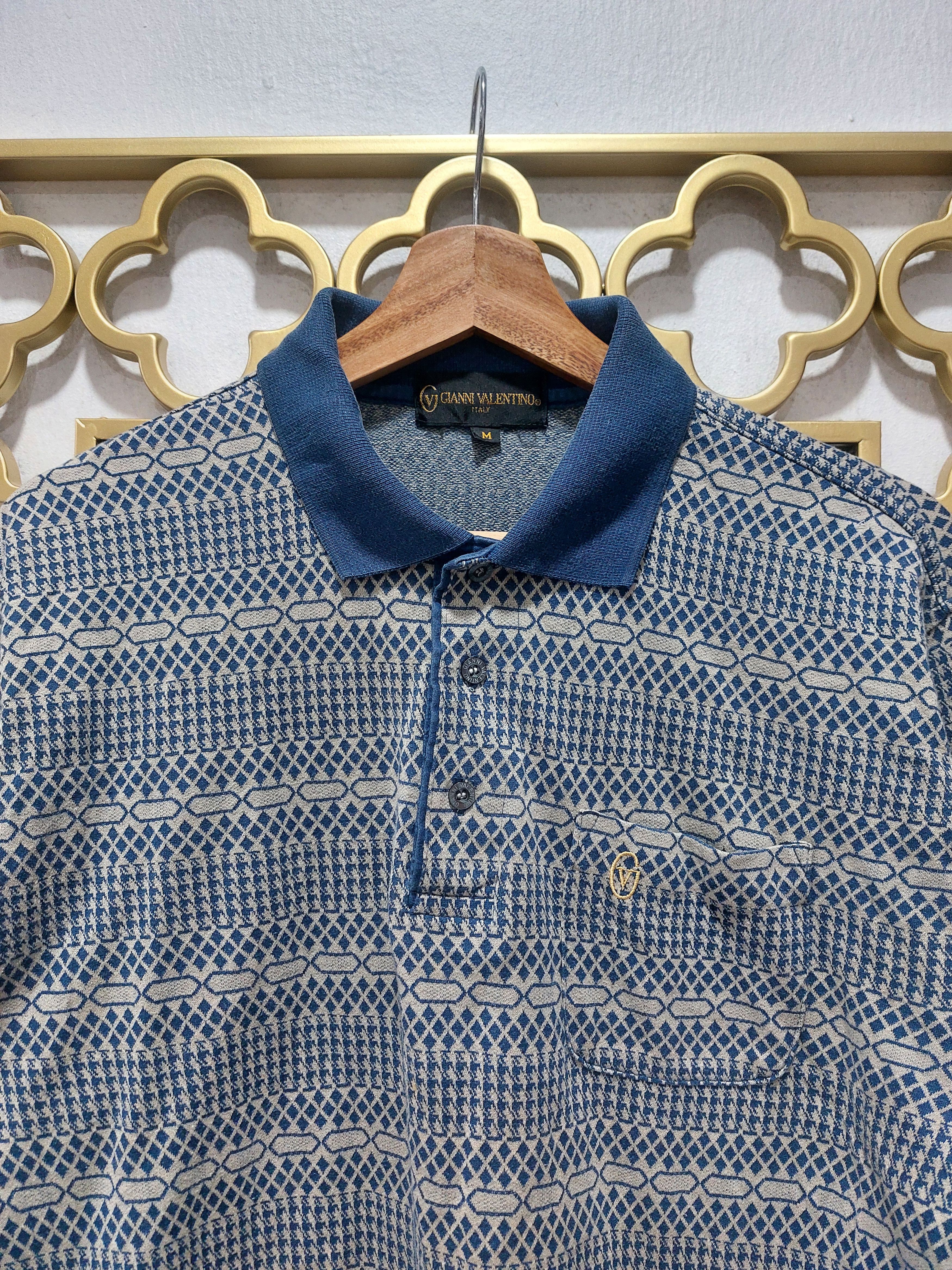 Gianni Valentino × Japanese Brand VINTAGE GIANNI VALENTINO LONG SLEEVE POLO Size US M / EU 48-50 / 2 - 5 Thumbnail