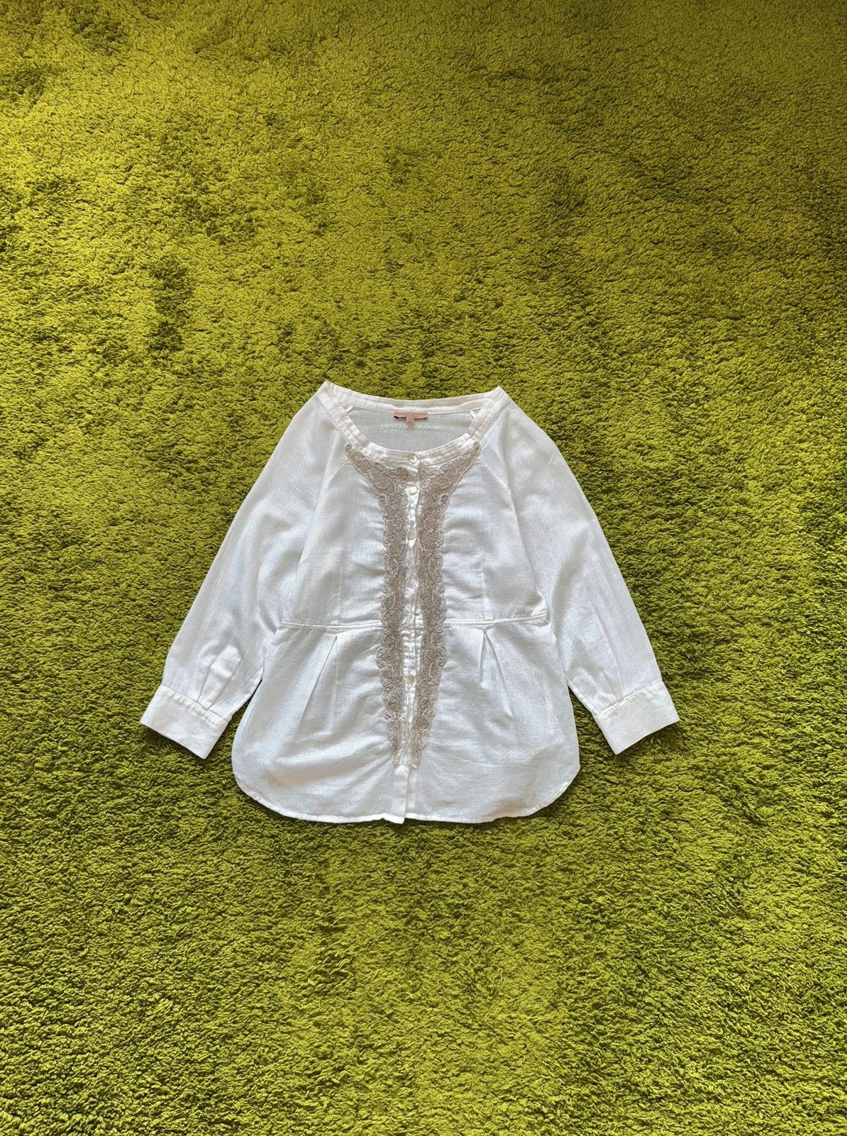 Ermanno Scervino Ermanno Scervino luxury linen blouse shirt Size M / US 6-8 / IT 42-44 - 1 Thumbnail