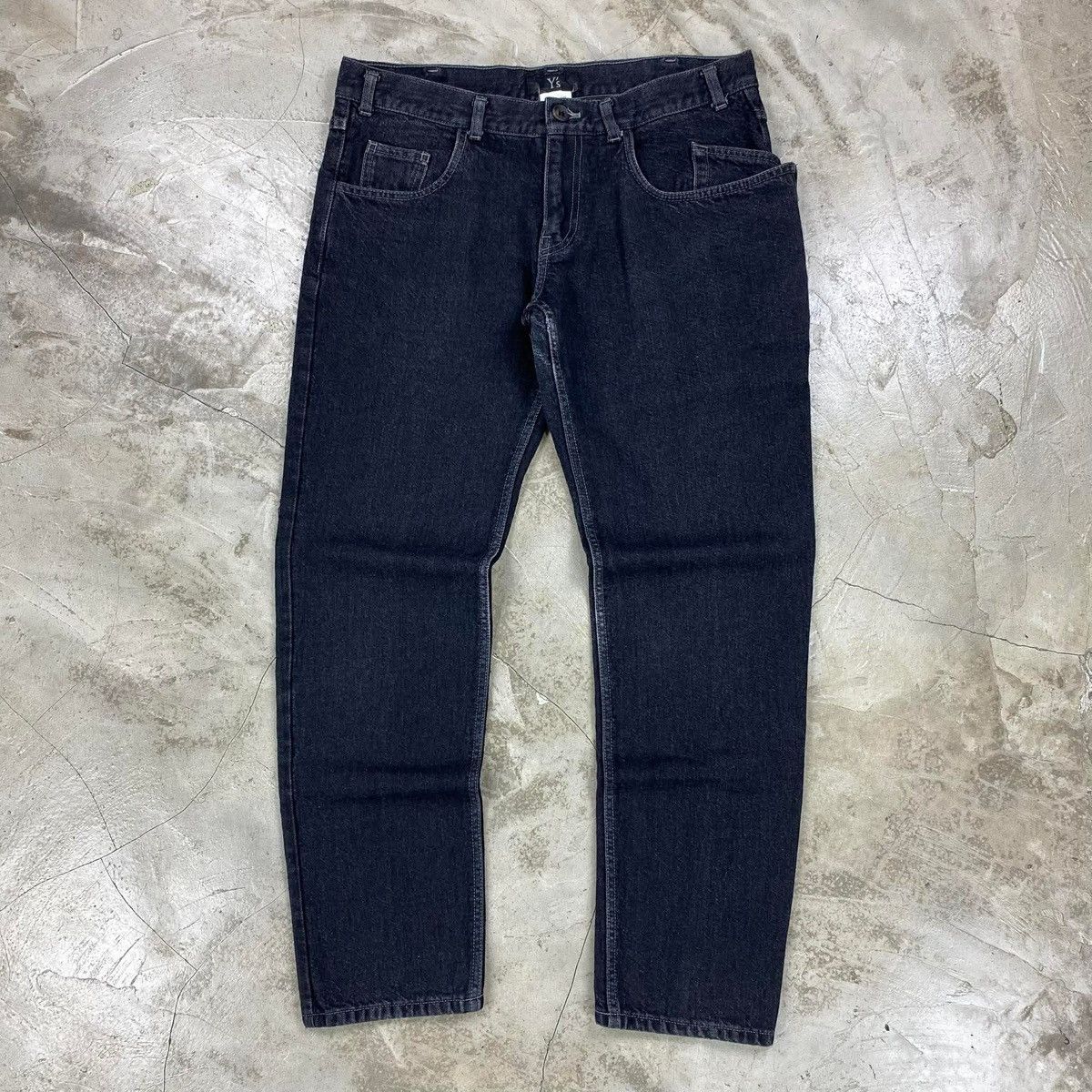Y's Envelope Patch Pocket Wool Blend Jeans Size US 33 - 1 Thumbnail