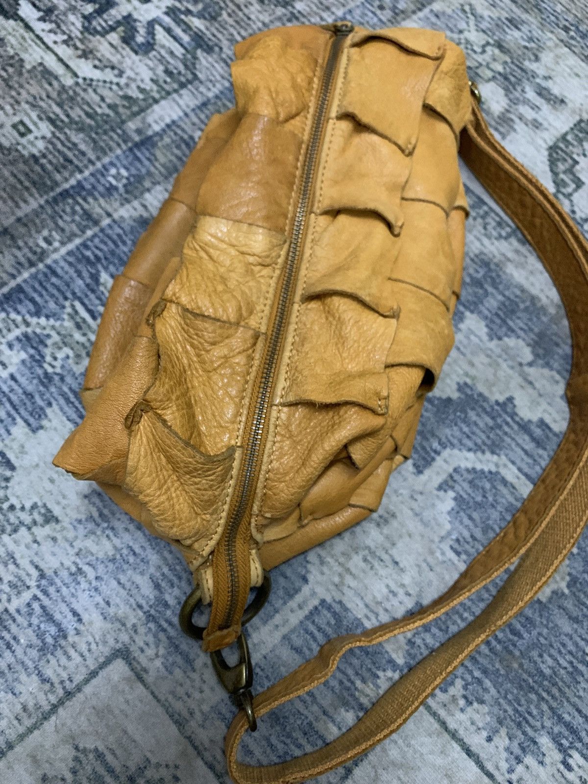 Leather Leather Patches Handbag Kapital Style Size ONE SIZE - 15 Thumbnail