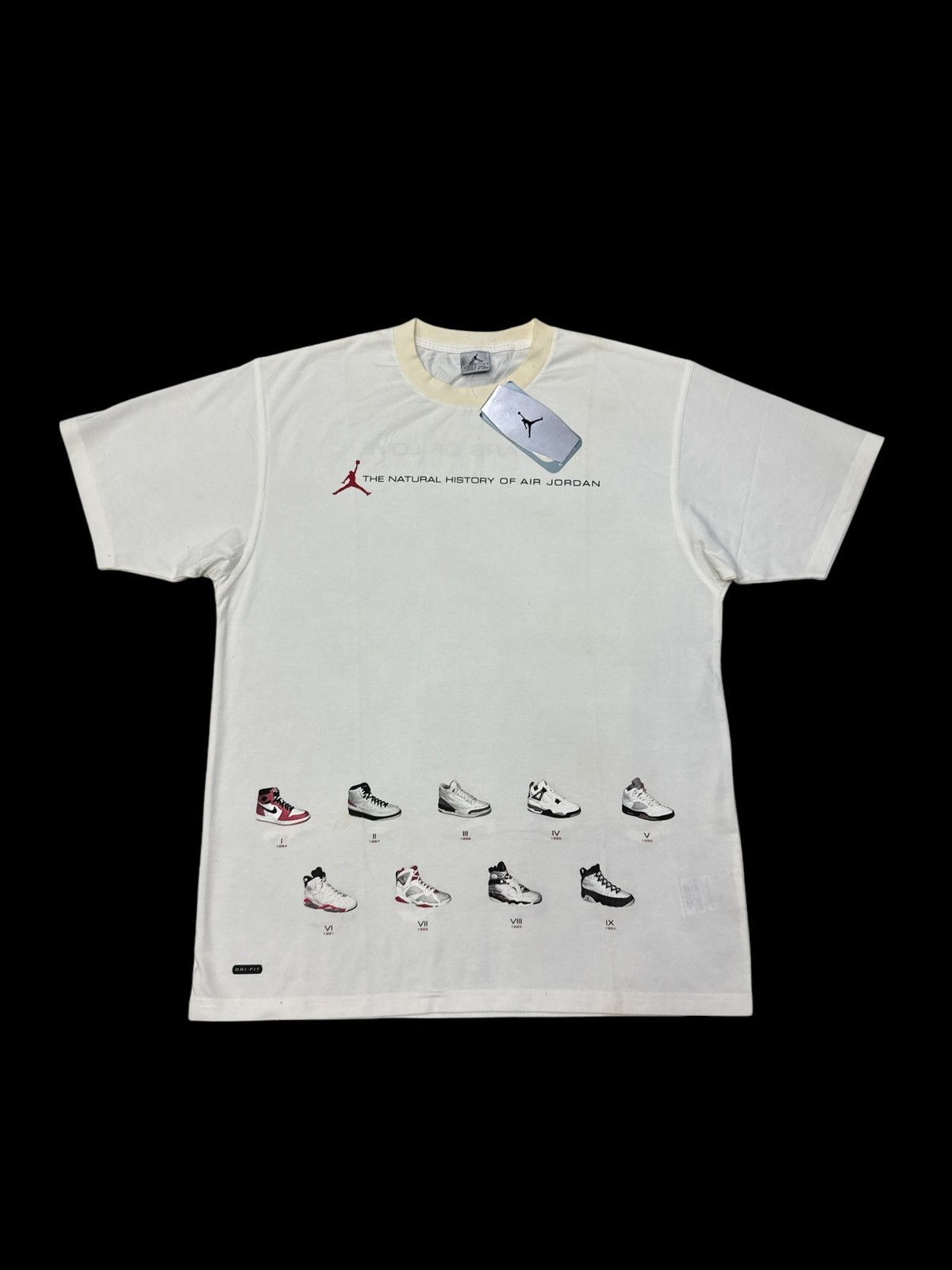 Nike VINTAGE STAIN 2003 AIR JORDAN 18 YEARS ANNIVERSARY SHIRT Size US M / EU 48-50 / 2 - 1 Thumbnail