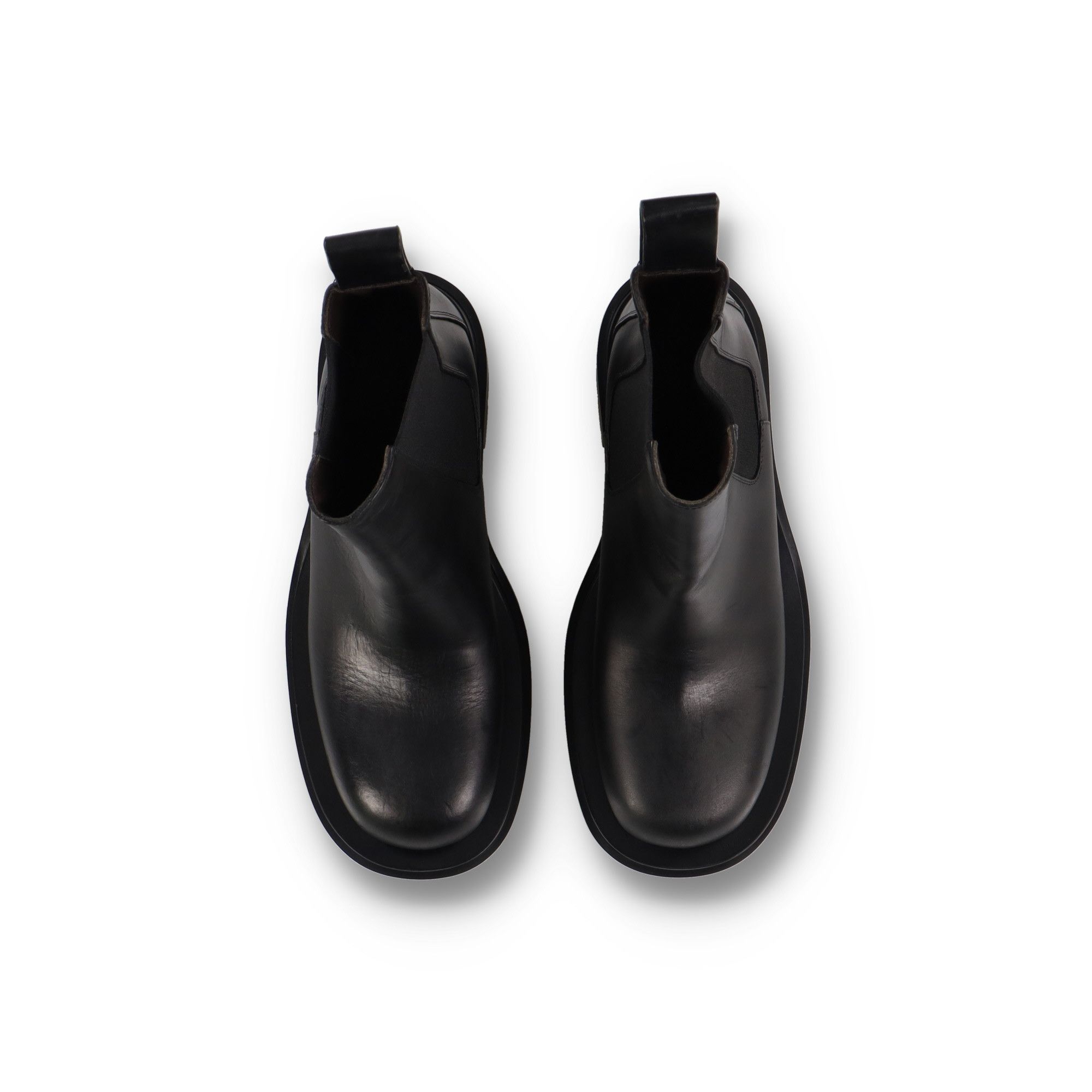Bottega Veneta Lug Black Leather Ankle Boots Size US 11 / IT 41 - 7 Thumbnail
