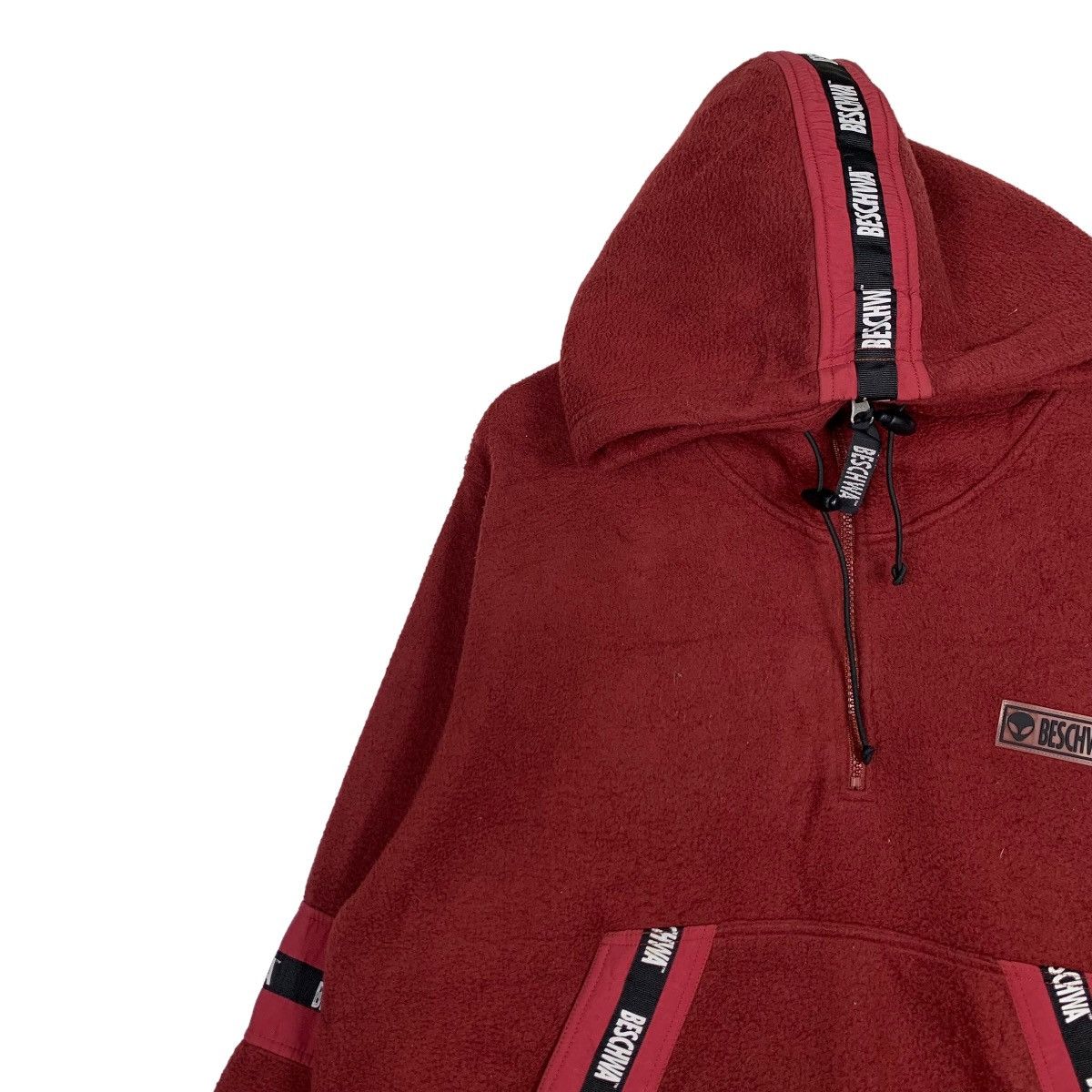 Japanese Brand BESCHWA Half Zip Pullover Hoodie Fleece #0045-C3 Size US M / EU 48-50 / 2 - 7 Thumbnail