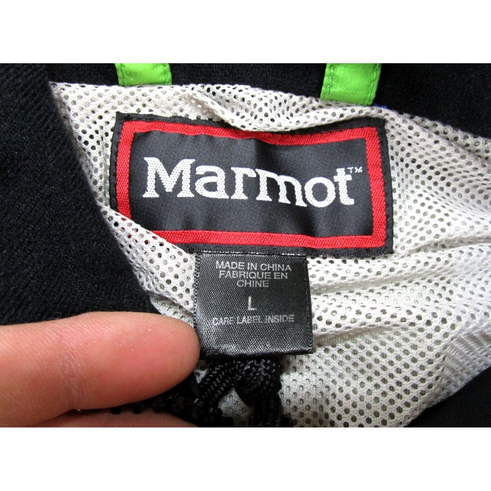 Marmot VINTAGE Marmot Jacket Gore Tex Shell Parka Green Men’s Size L Hooded Water Resistant Regular Size US L / EU 52-54 / 3 - 3 Thumbnail
