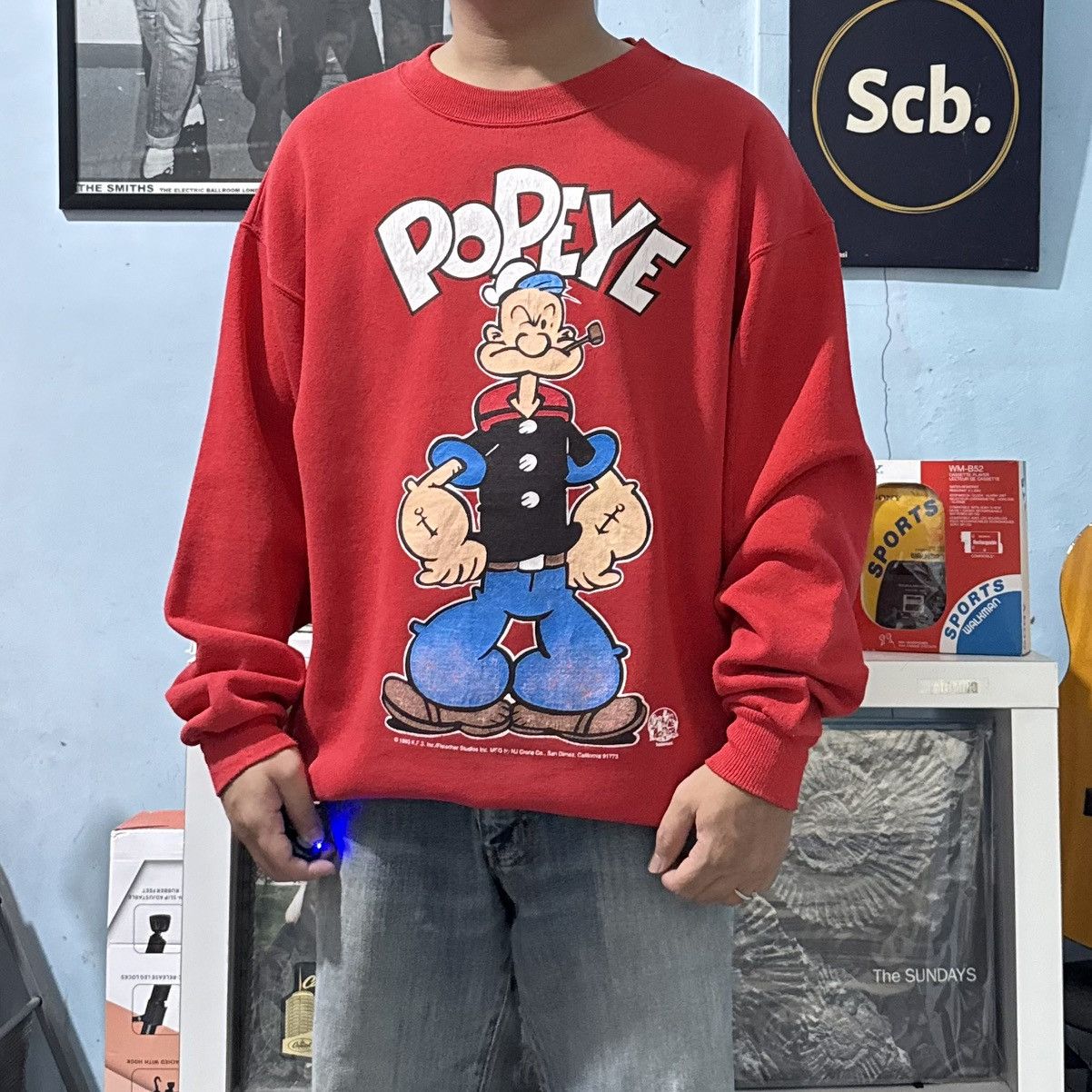 Vintage Vintage Popeye Sweatshirt Size US M / EU 48-50 / 2 - 12 Thumbnail