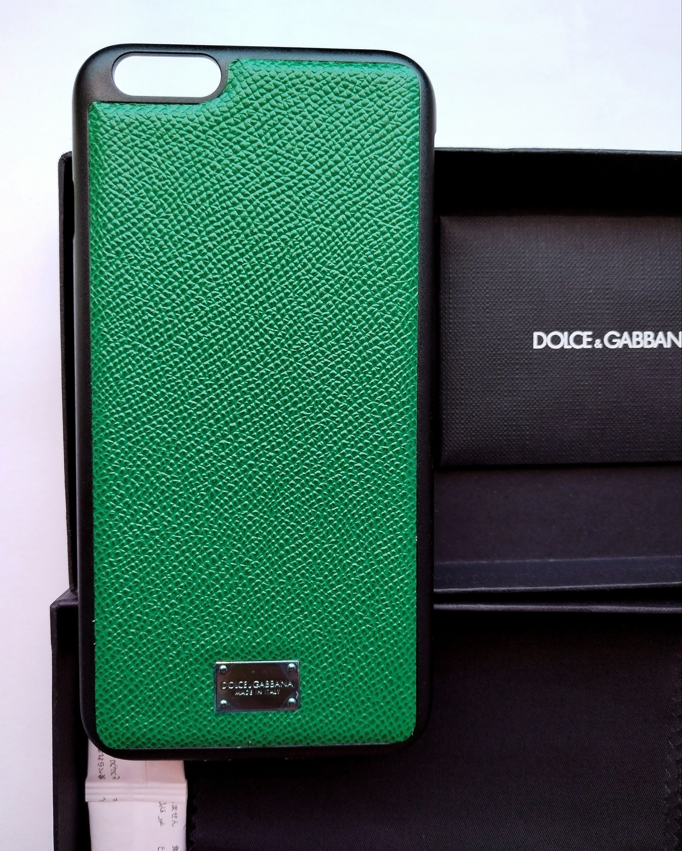 Dolce & Gabbana iphone 7/8 Plus case green saffiano leather Size ONE SIZE - 1 Thumbnail