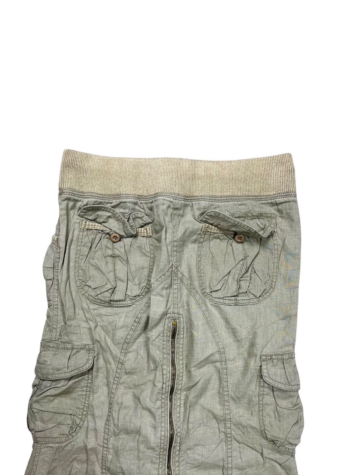 If Six Was Nine 2000s GOA - Multizpper Parachute Cargo Skirt Size 29" - 8 Thumbnail
