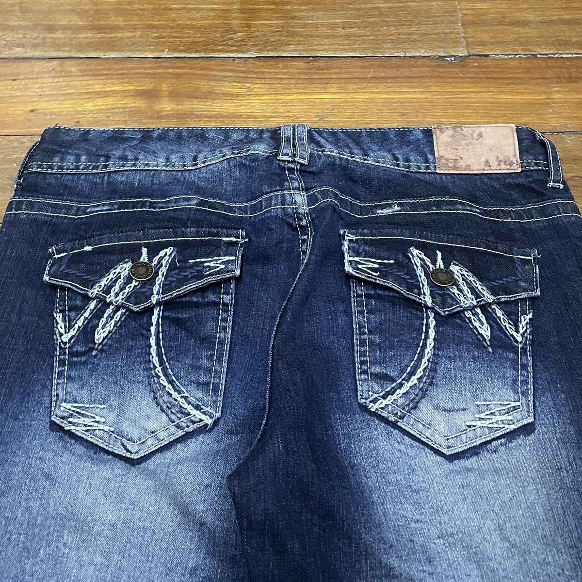If Six Was Nine × Japanese Brand × Vintage Very Rare Vintage Japanese Brand Maurices Flared Jeans 2000s Size US 31 - 4 Thumbnail