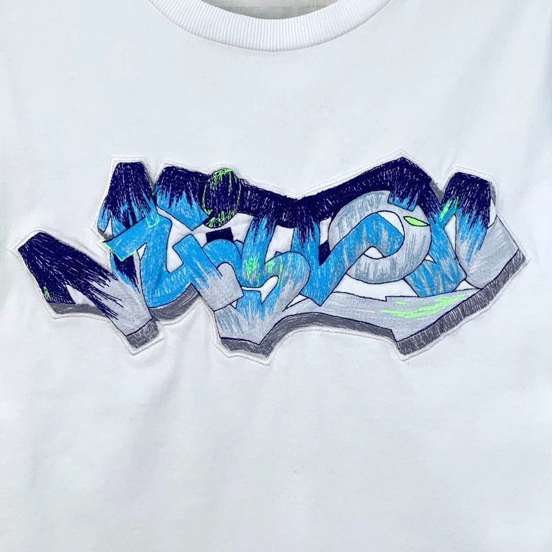 Louis Vuitton Louis Vuitton White Graffiti Cotton T -2505 Size US XS / EU 42 / 0 - 4 Thumbnail