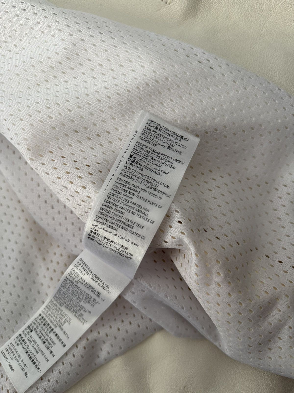 Balenciaga Balenciaga SS23White Runway Moto Jacket Sz.3 Size US L / EU 52-54 / 3 - 13 Thumbnail