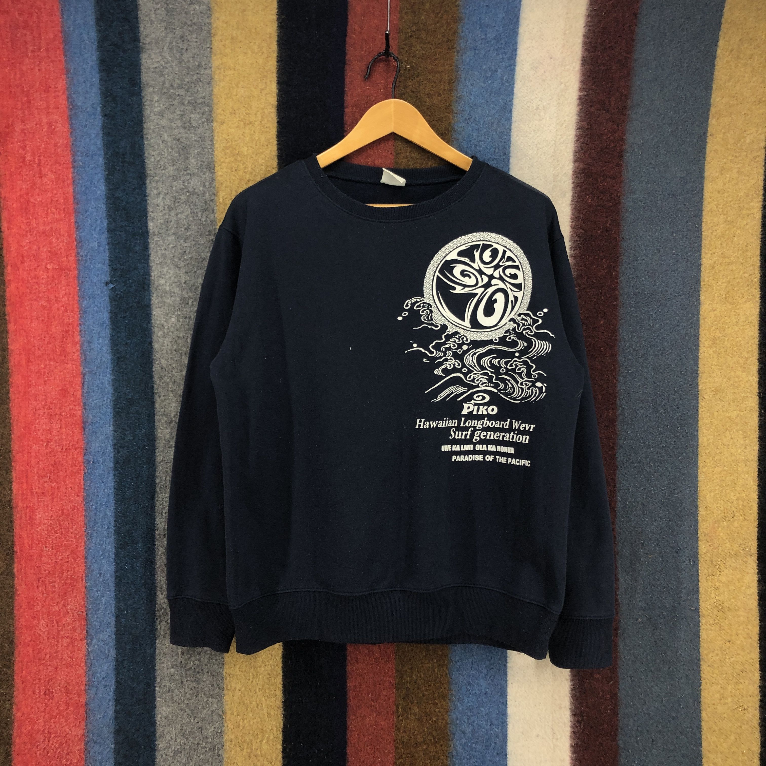 Other PIKO HAWAIIAN LONGBOARD Crew Neck Sweatshirt #0698/AD Size US L / EU 52-54 / 3 - 4 Thumbnail