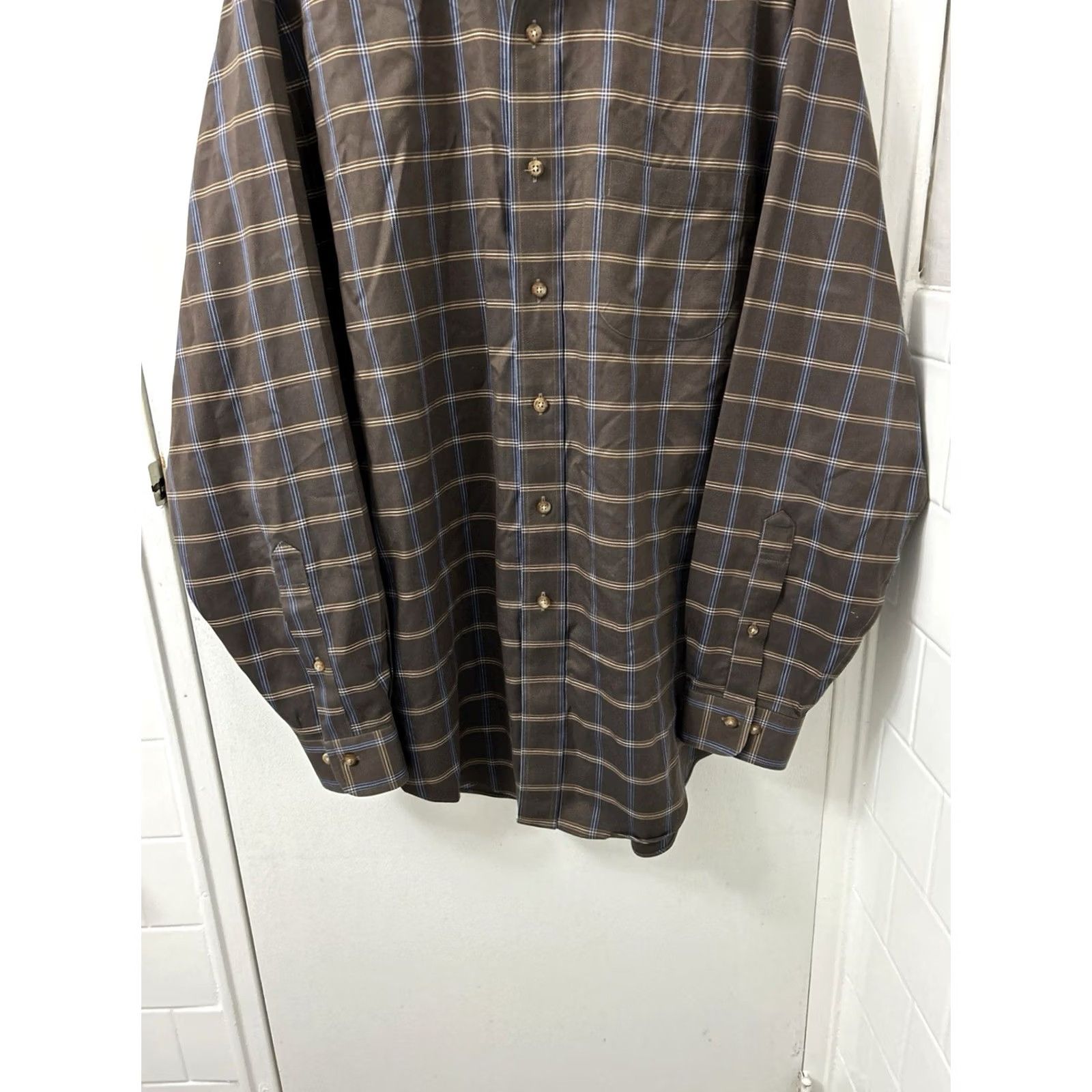 Brooks Brothers Brooks Brothers Shirt Mens M Brown Original Polo Plaid Button Down Size US M / EU 48-50 / 2 - 4 Thumbnail