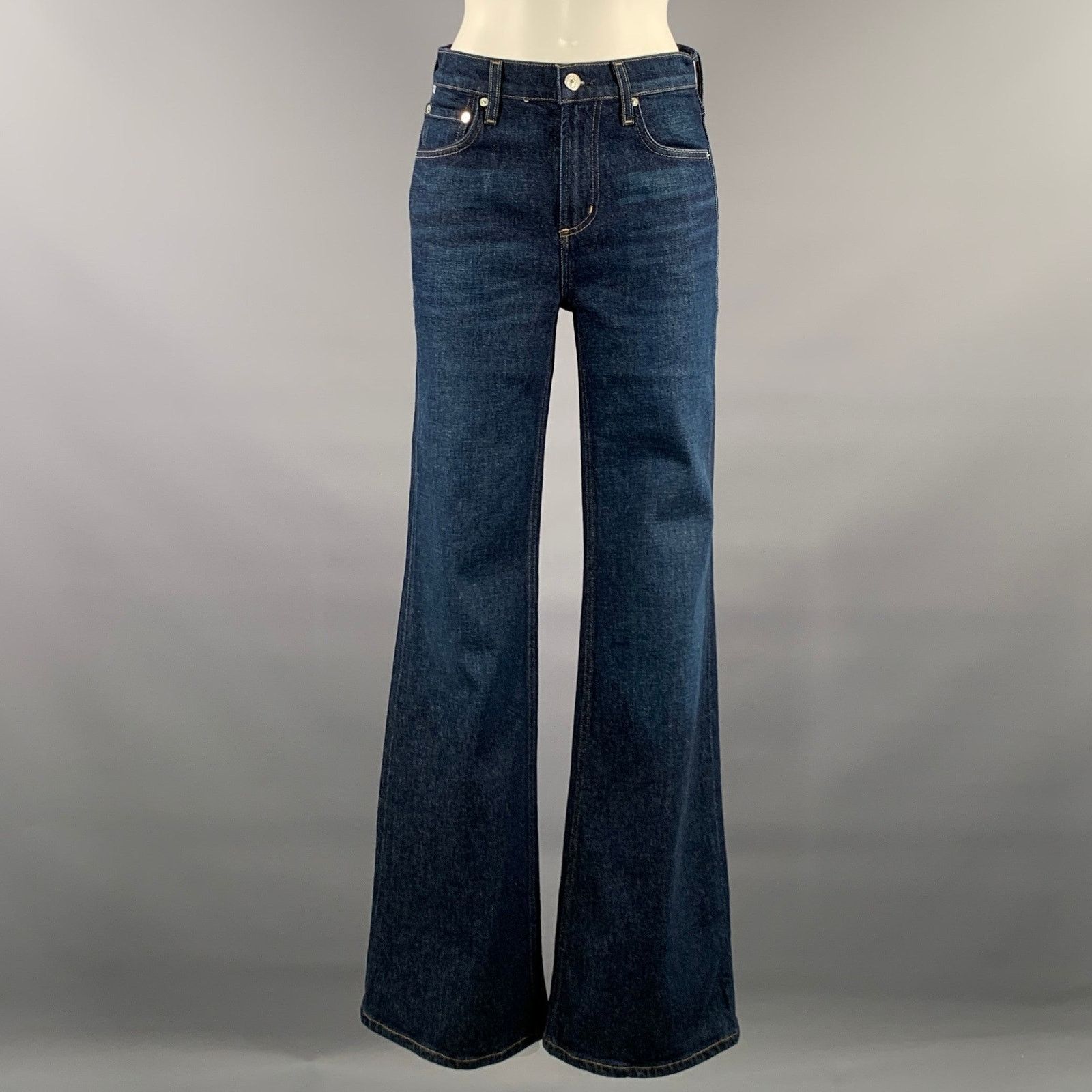 Citizens Of Humanity CITIZENS OF HUMANITY Size 26 Indigo Denim Flared Jeans Size 26" / US 2 / IT 38 - 1 Thumbnail