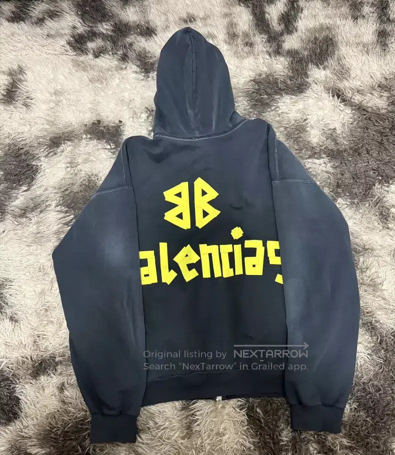 Balenciaga Balenciaga Tape tape masking tape zipper distressed hooded Size US XS / EU 42 / 0 - 2 Thumbnail
