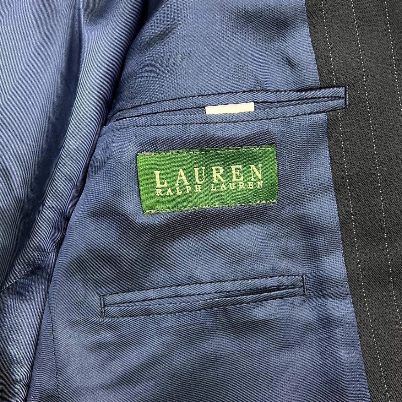 Lauren Ralph Lauren Lauren Ralph Lauren Blazer Men 38R Pinstripe Two Button Wool Size 38R - 3 Thumbnail