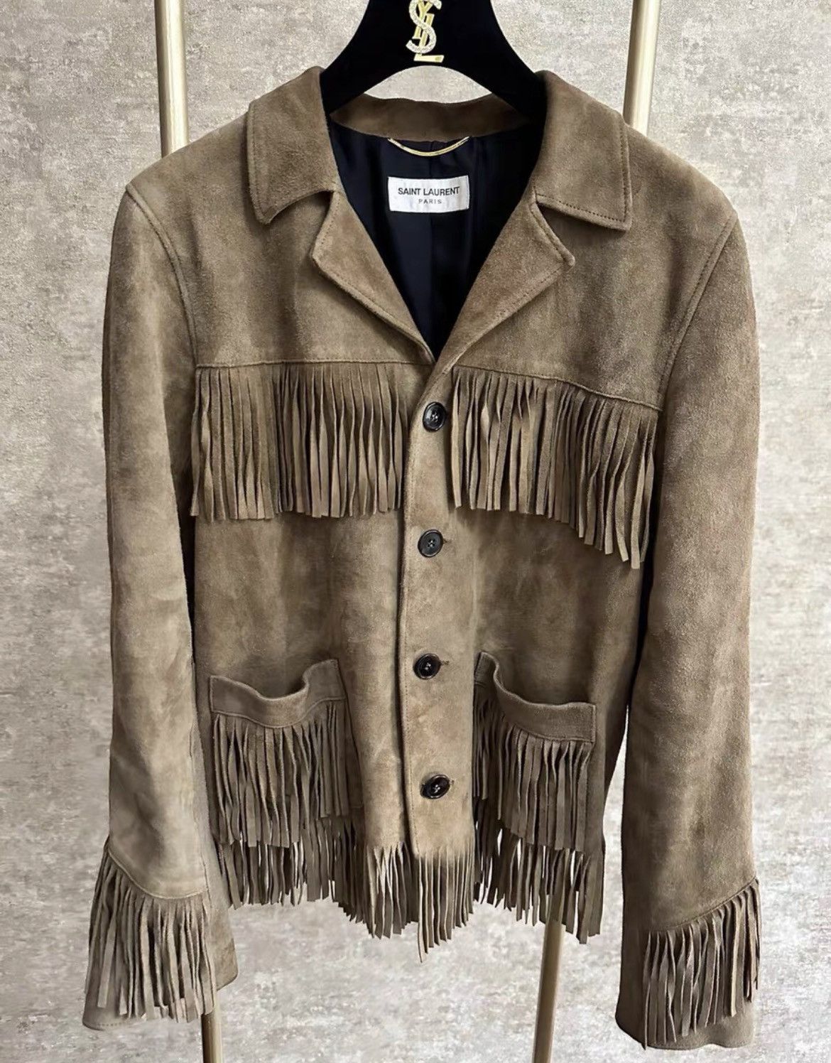 Saint Laurent Paris Saint Laurent Brown jacket Size US M / EU 48-50 / 2 - 1 Thumbnail