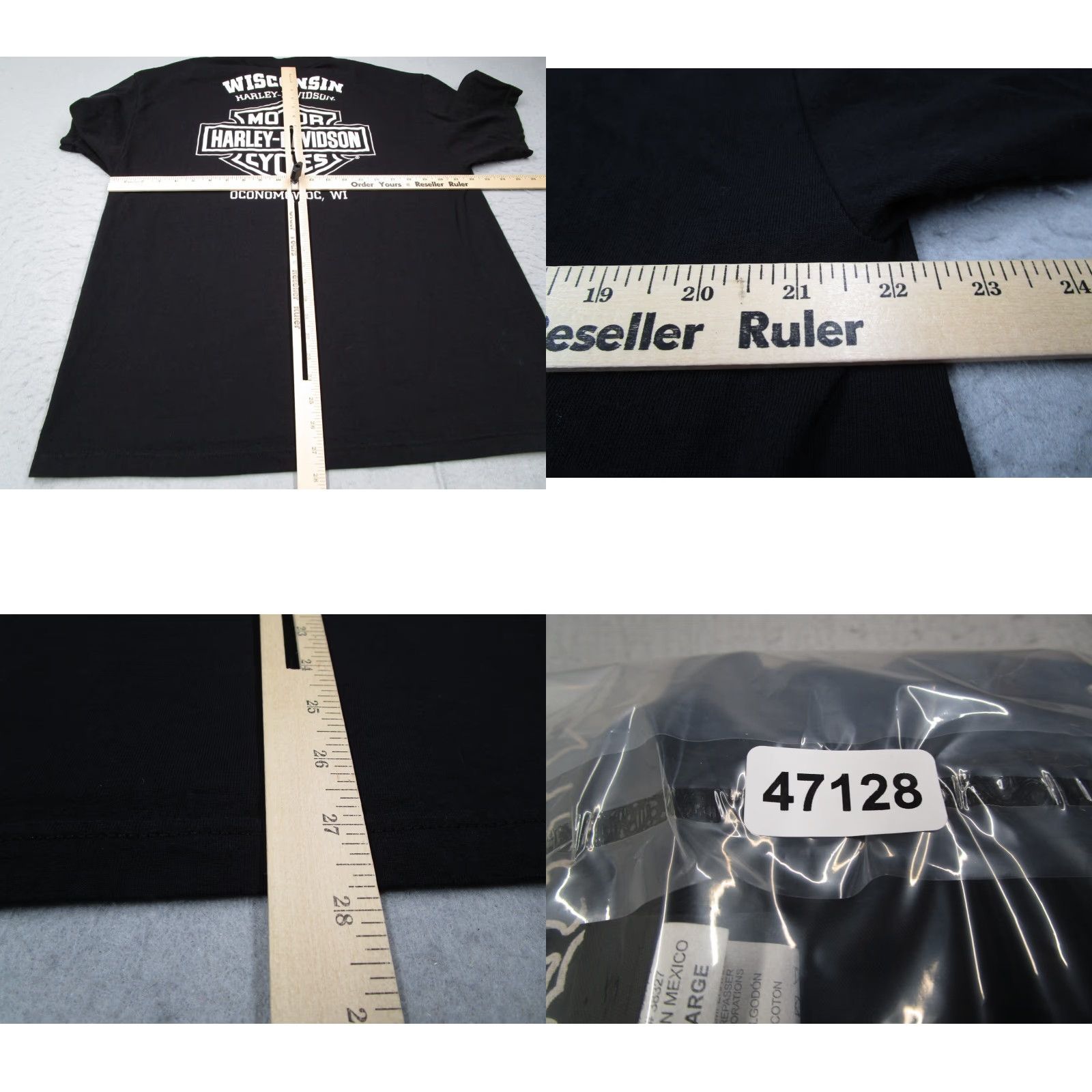 Harley Davidson Harley-Davidson Graphic Shirt Mens XL Black Oconomowoc Skull Biker Tee Size US XL / EU 56 / 4 - 8 Thumbnail