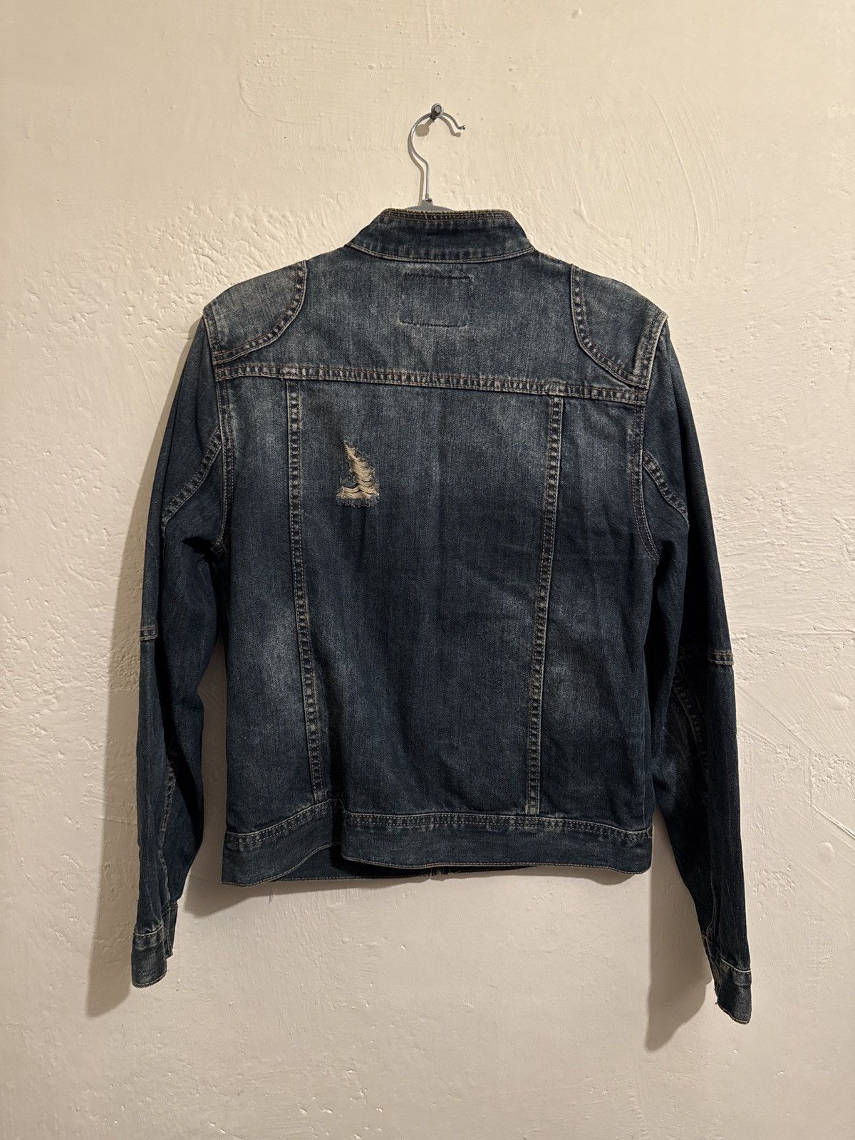 Guess Guess Distressed Denim Jacket – Classic Moto Style Size US S / EU 44-46 / 1 - 2 Thumbnail