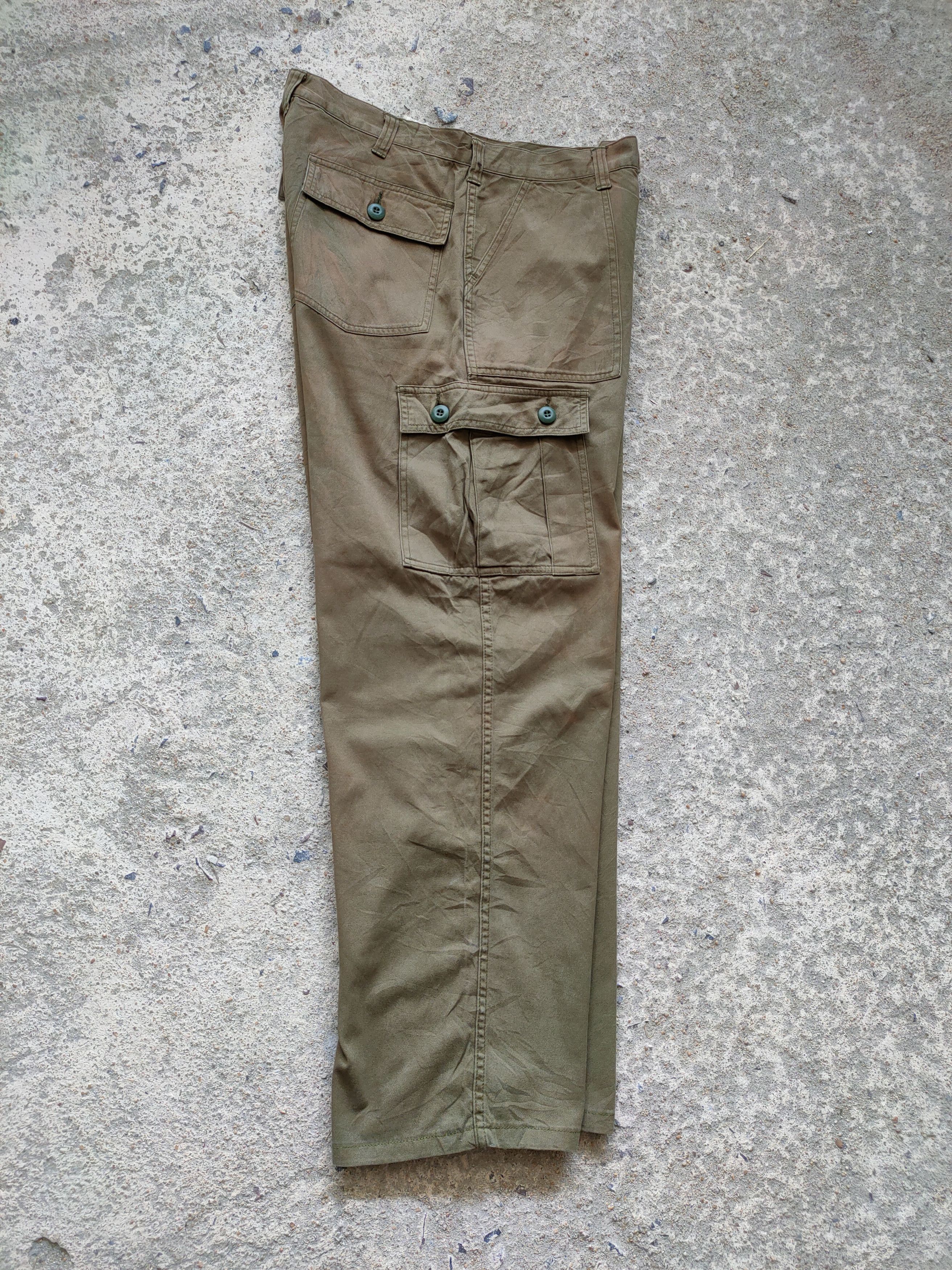 Japanese Brand VINTAGE FADED GREEN GL MILITARY CARGO PANTS Size US 32 / EU 48 - 11 Thumbnail