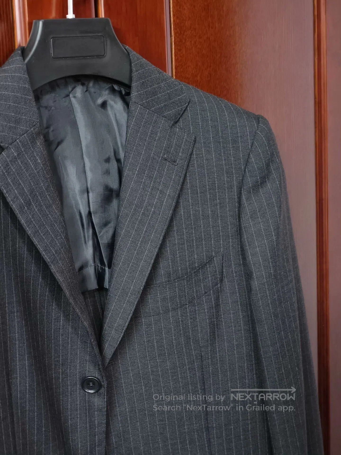 Ring Jacket Japanese Wool Blend Striped Suit Jacket. Size US S / EU 44-46 / 1 - 3 Thumbnail