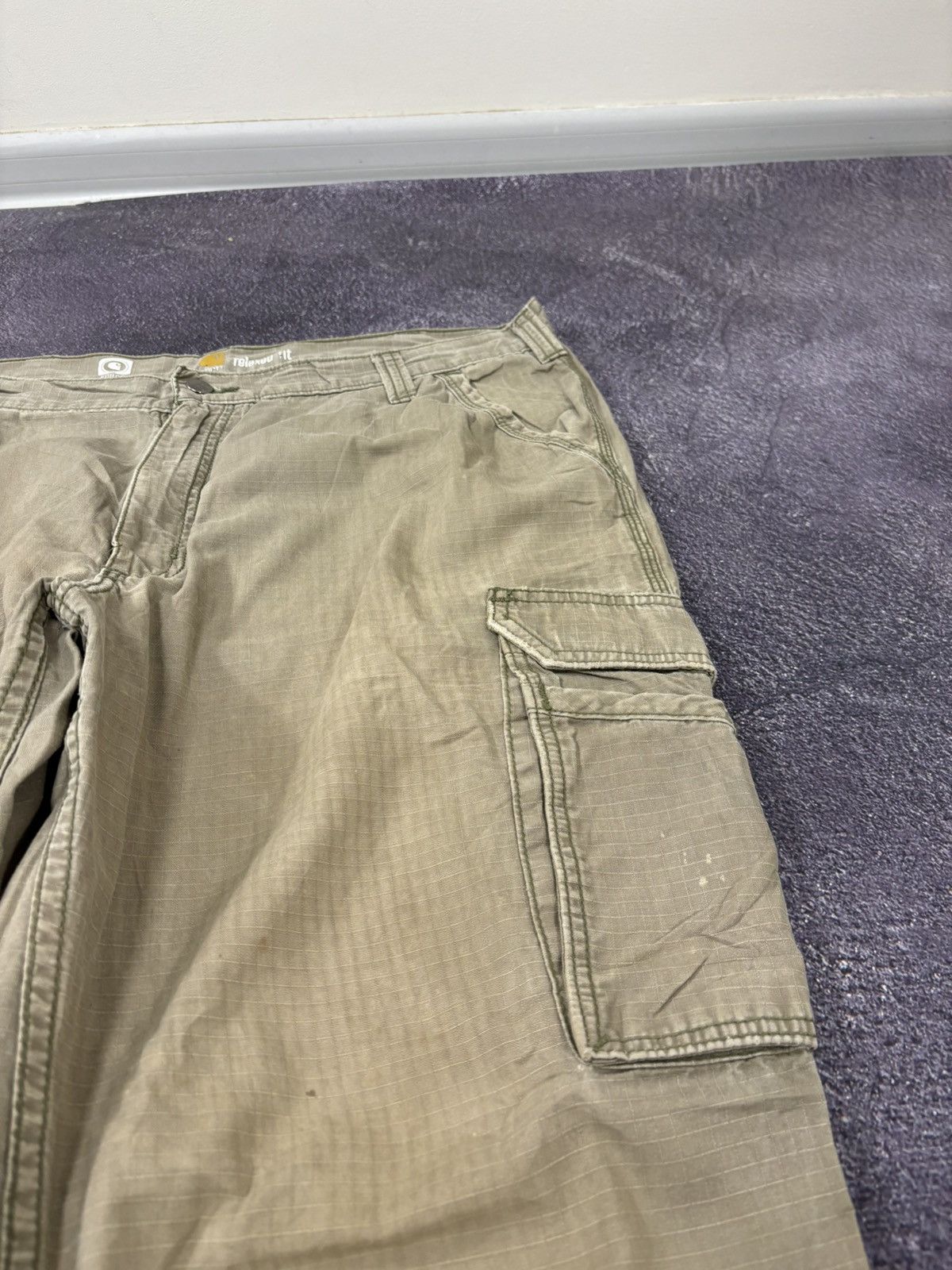 Carhartt Vintage Carhartt Y2K Khaki Hype Work Baggy Cargo Pants Size US 38 / EU 54 - 15 Thumbnail