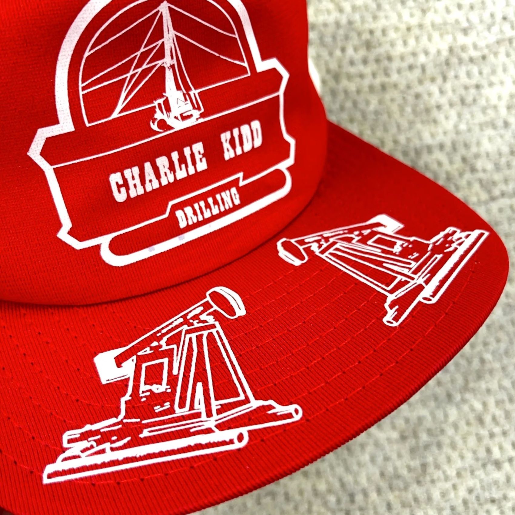 Vintage VINTAGE Charlie Kidd Drilling Trucker Hat Cap Made In USA 80s Oil Rig Petroleum Size ONE SIZE - 3 Thumbnail
