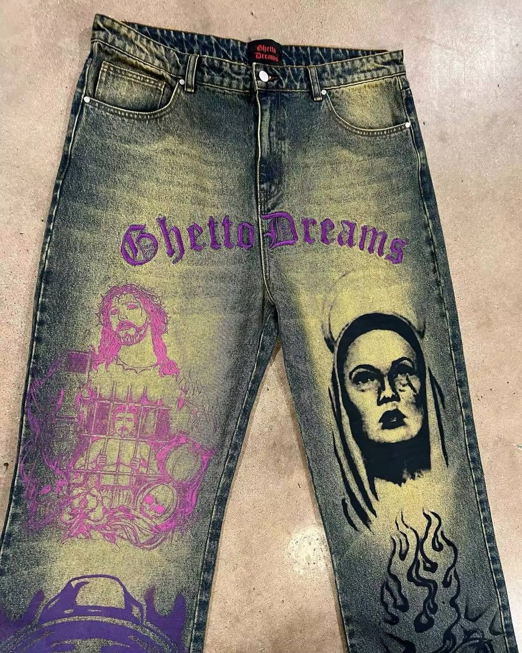 Japanese Brand × Vintage Gheto Dreams juicy baggy jeans Size US 36 / EU 52 - 3 Thumbnail