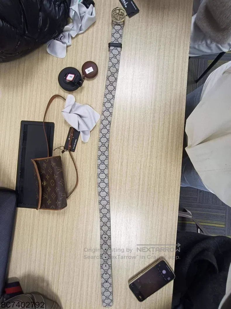 Gucci Gucci Size 85*34 Double G interlocking GG old flower belt Size ONE SIZE - 9 Thumbnail