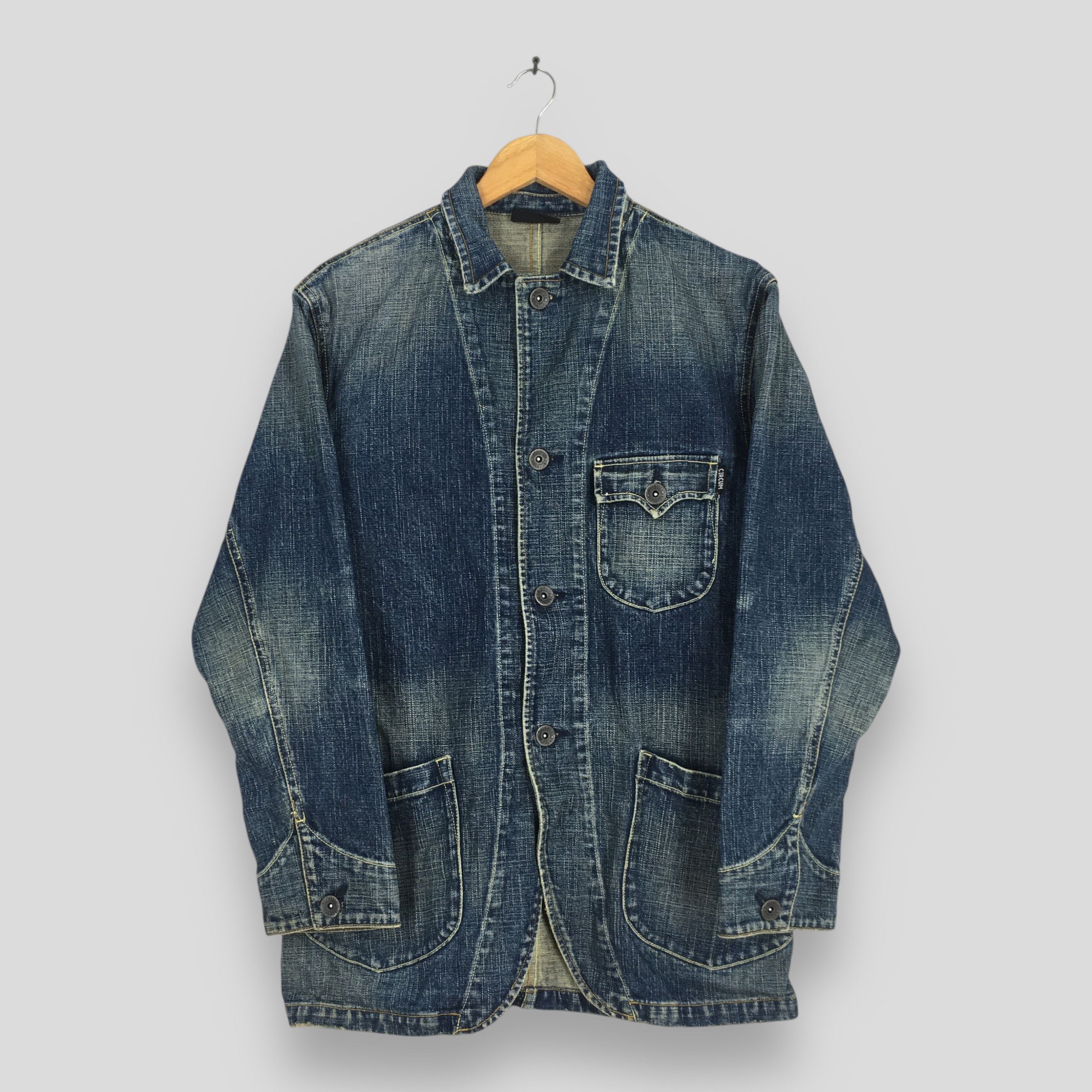 Vintage Vintage 1990s Circum Work Wear Jeans Chore Jacket L Size US L / EU 52-54 / 3 - 1 Thumbnail