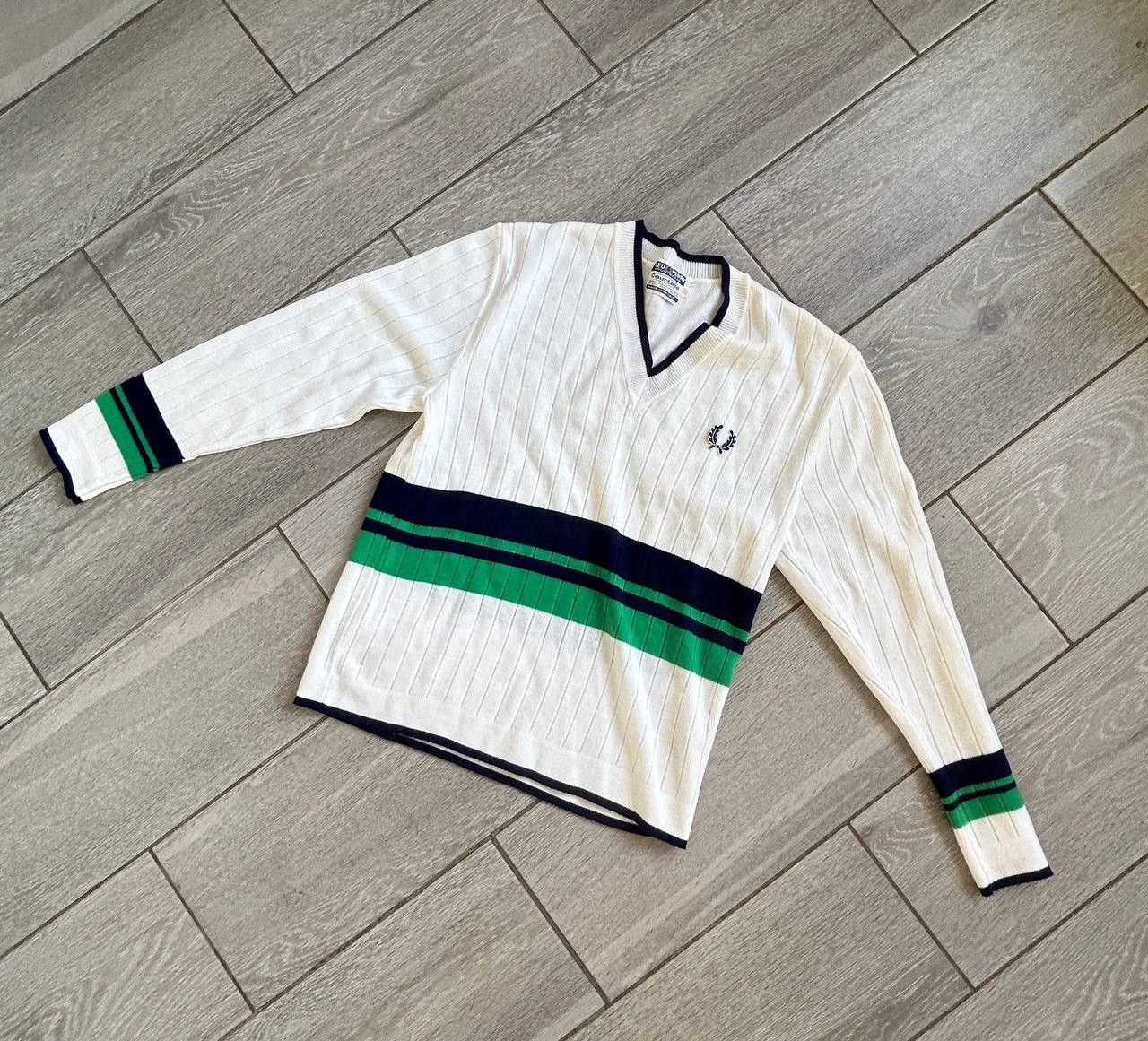 Fred Perry Vintage Fred Perry Tenis Sweater Size M Size US M / EU 48-50 / 2 - 2 Thumbnail