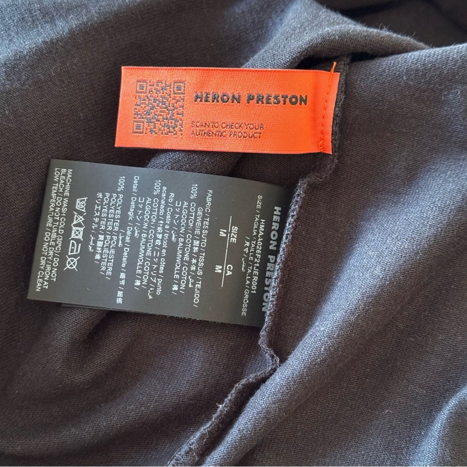 Heron Preston NWOT! Heron Preston Tshirt For Men, Size M, Black, Authentic Size US M / EU 48-50 / 2 - 12 Thumbnail