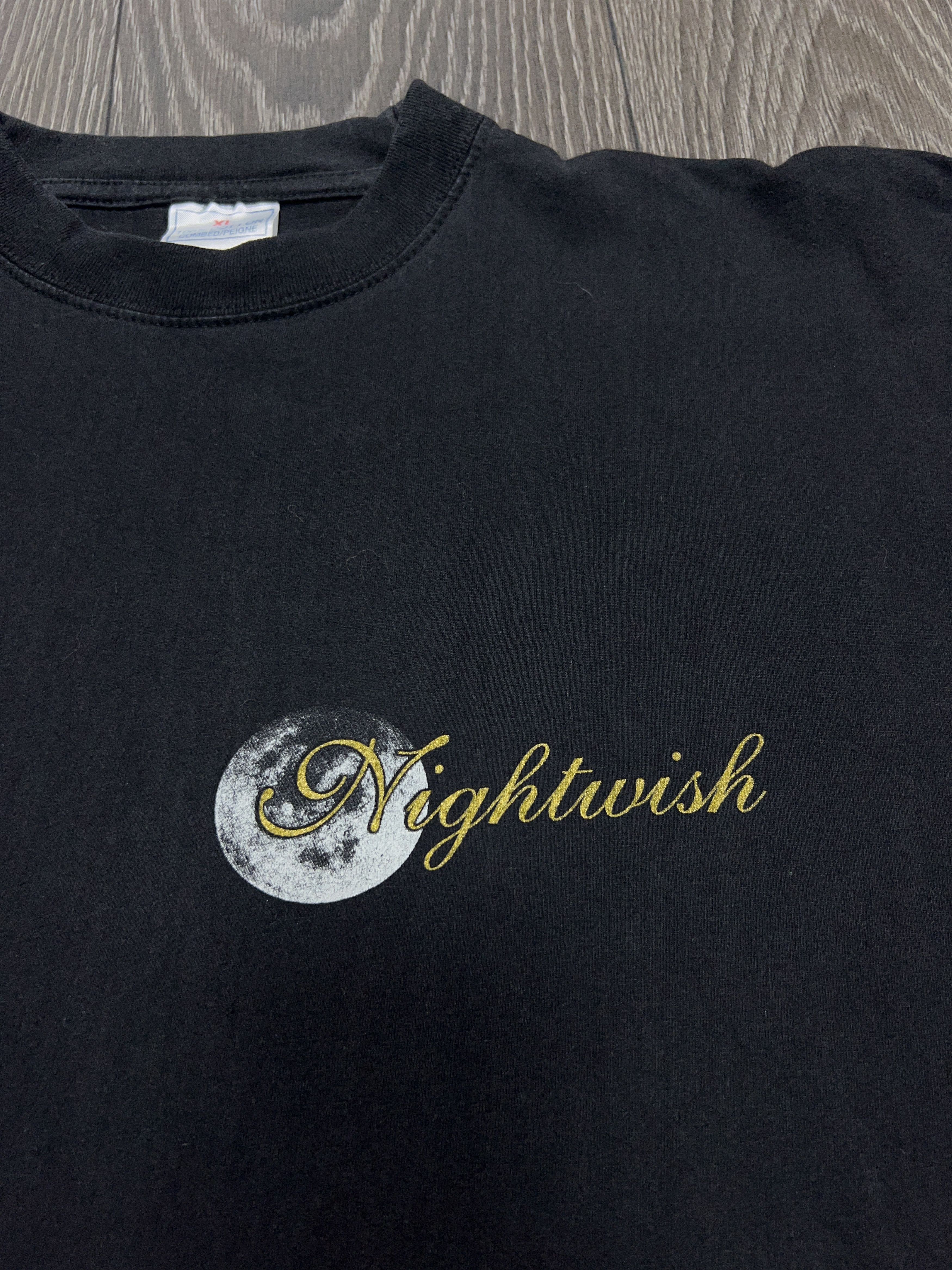 Vintage 2000 Nightwish From Wishes to Eternity Big Logo T Shirt Tee Size US XL / EU 56 / 4 - 3 Thumbnail