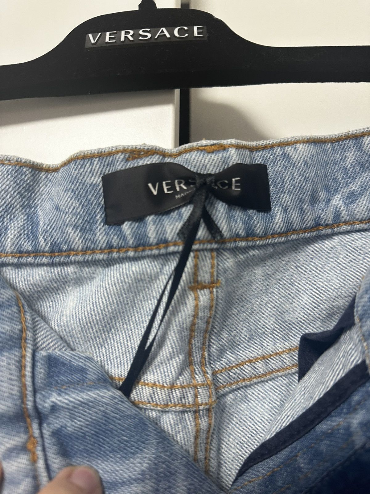 Versace Versace All-Over Denim Size US 31 - 6 Thumbnail